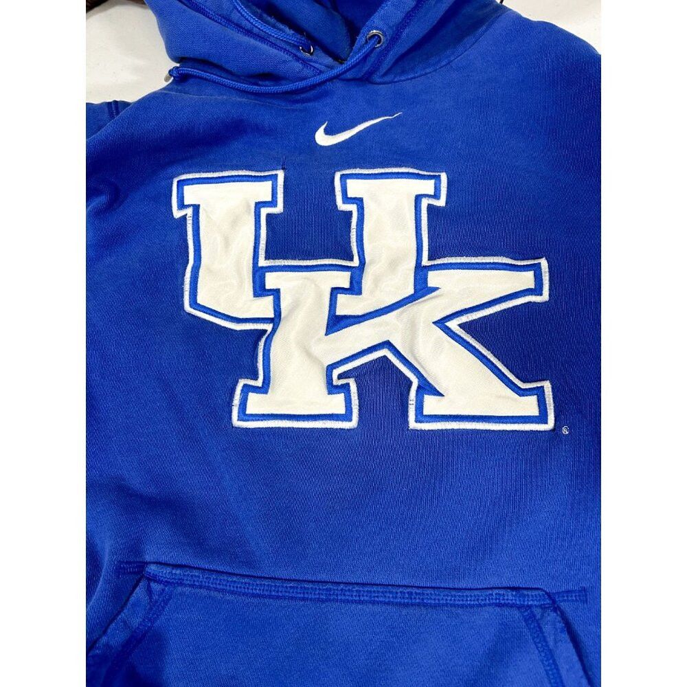 NCAA × Nike Vtg Nike Y2K Kentucky Wildcats NCAA Centre Swoosh Hooded Sw Size US M / EU 48-50 / 2 - 3 Thumbnail