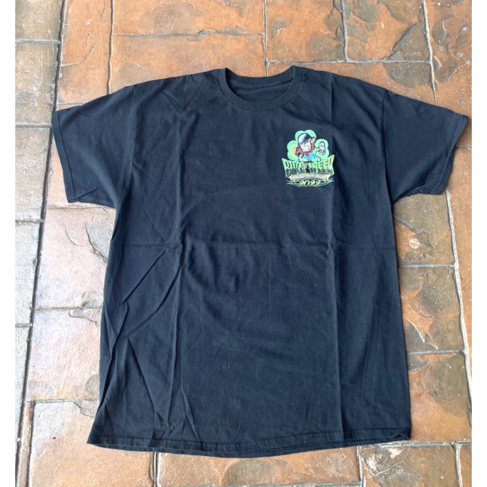 Vintage VINTAGE Unbranded T-Shirt Bike Week Daytona Beach Biker XL Black Crew Neck Short Sleeve Graphic Print Logo 2002 2000s Men Size US XL / EU 56 / 4 - 2 Thumbnail