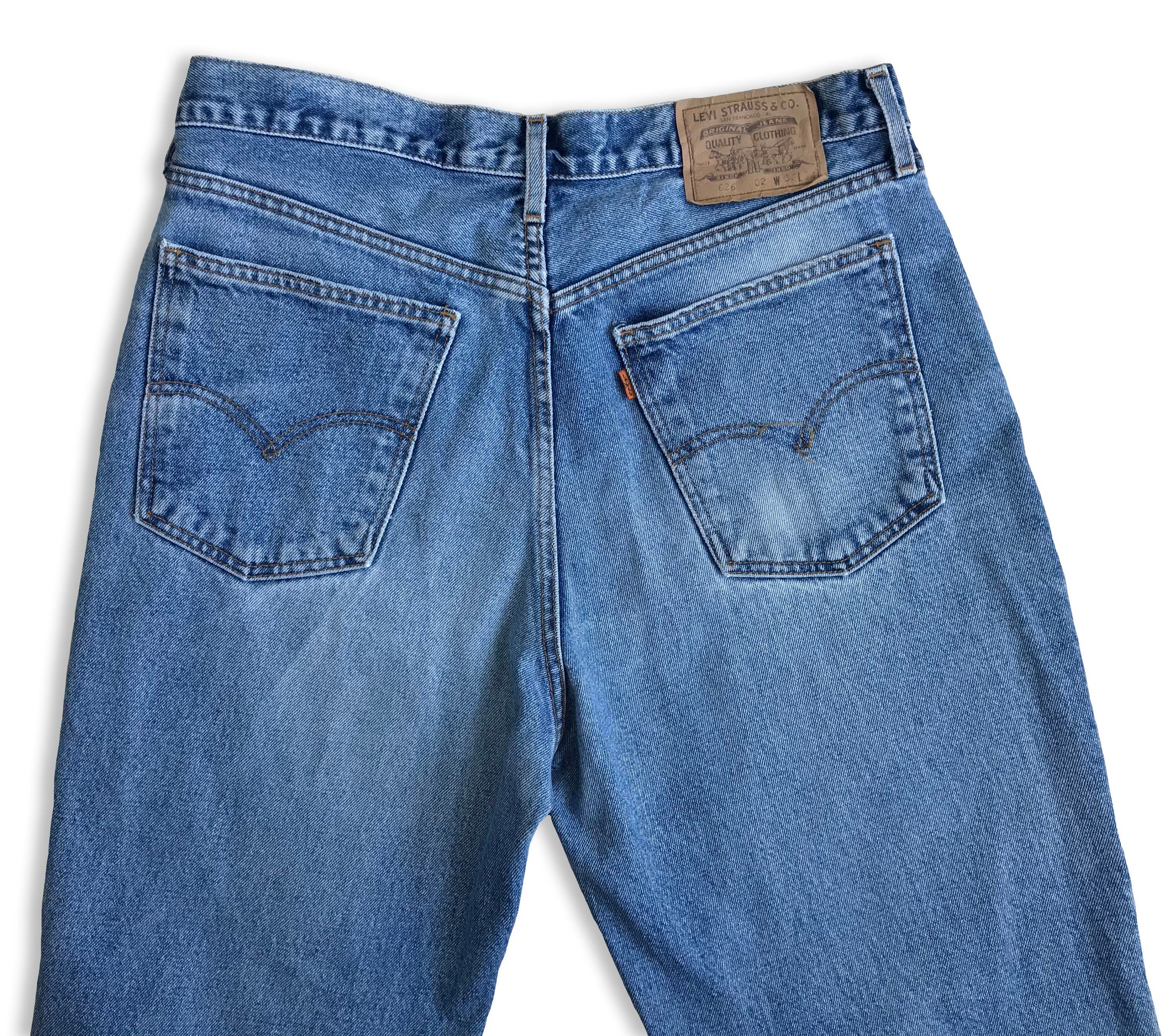 Levi's Vintage 90s LEVIS 626 Jeans Distressed Orange tab W36 L34 Size US 36 / EU 52 - 5 Thumbnail