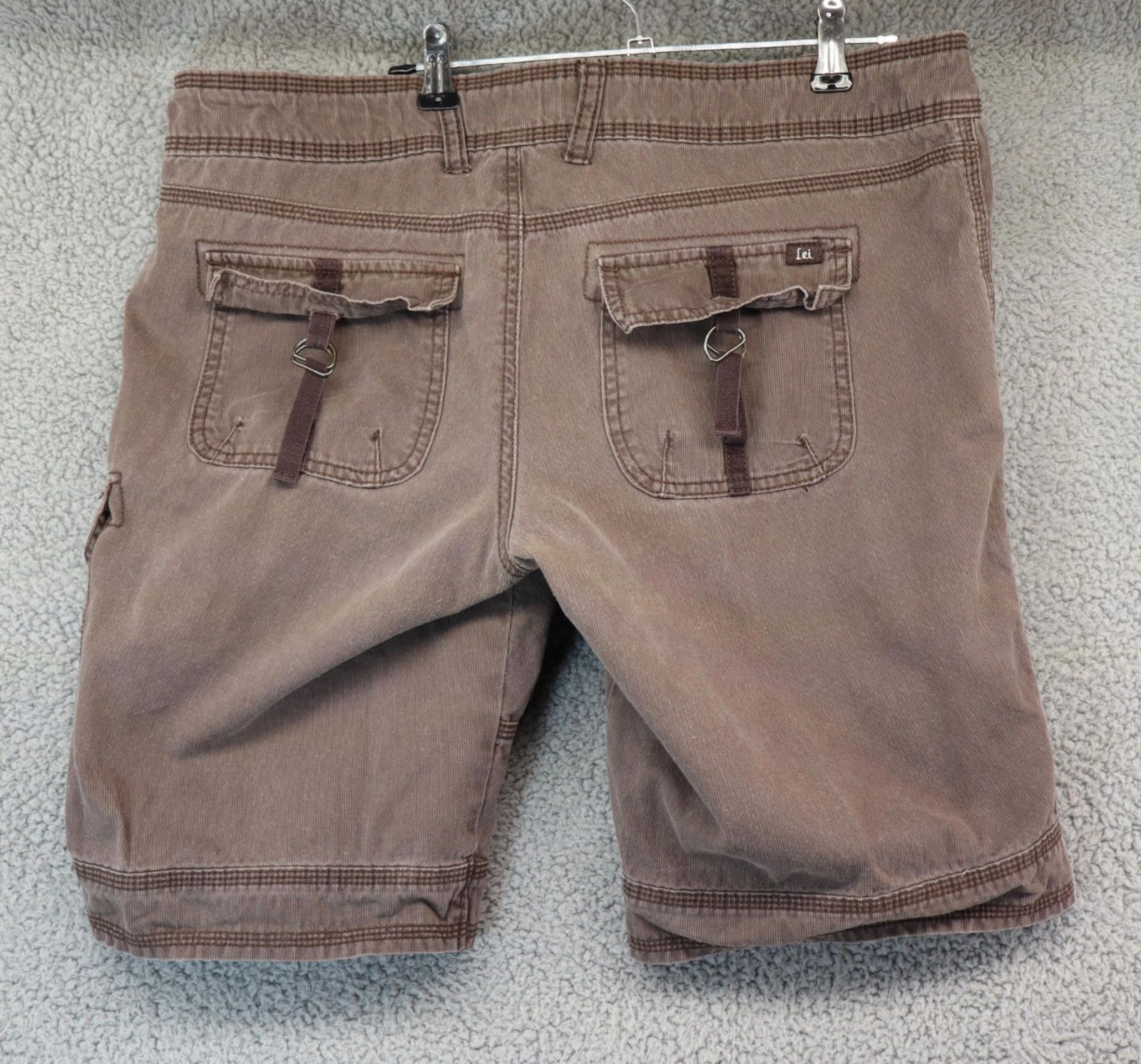 L.E.I. Vtg Cargo Short Girls 15 Brown Cotton L.E.I "Ashley Trouble" Size 24" / US 00 / IT 34 - 6 Thumbnail