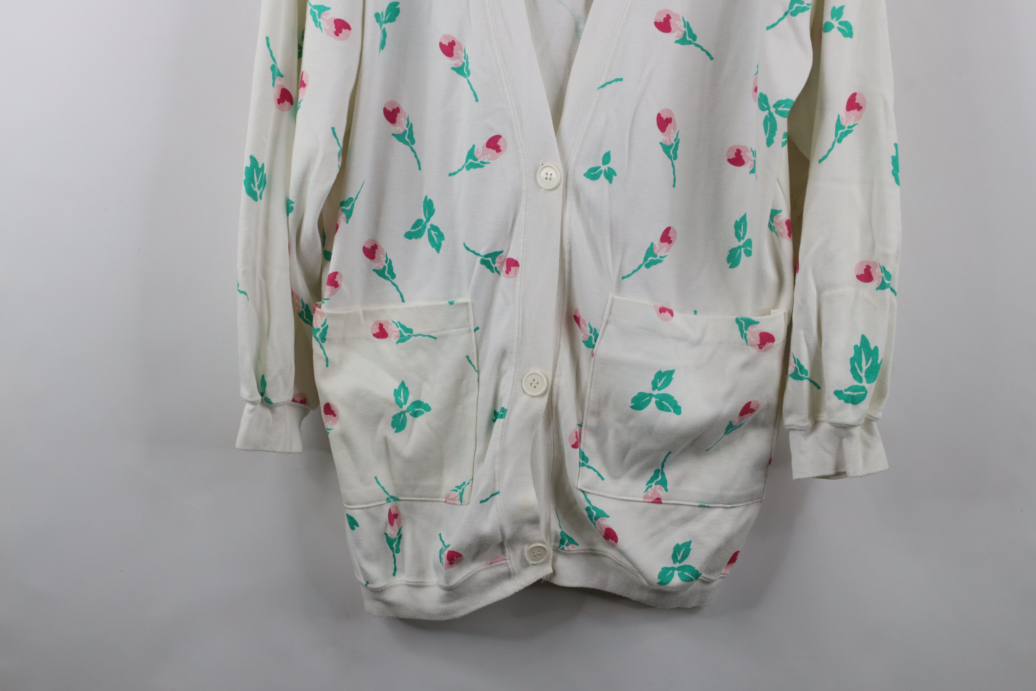 Vintage Vintage 90s Streetwear All Over Print Cardigan Sweater Size M / US 6-8 / IT 42-44 - 3 Thumbnail