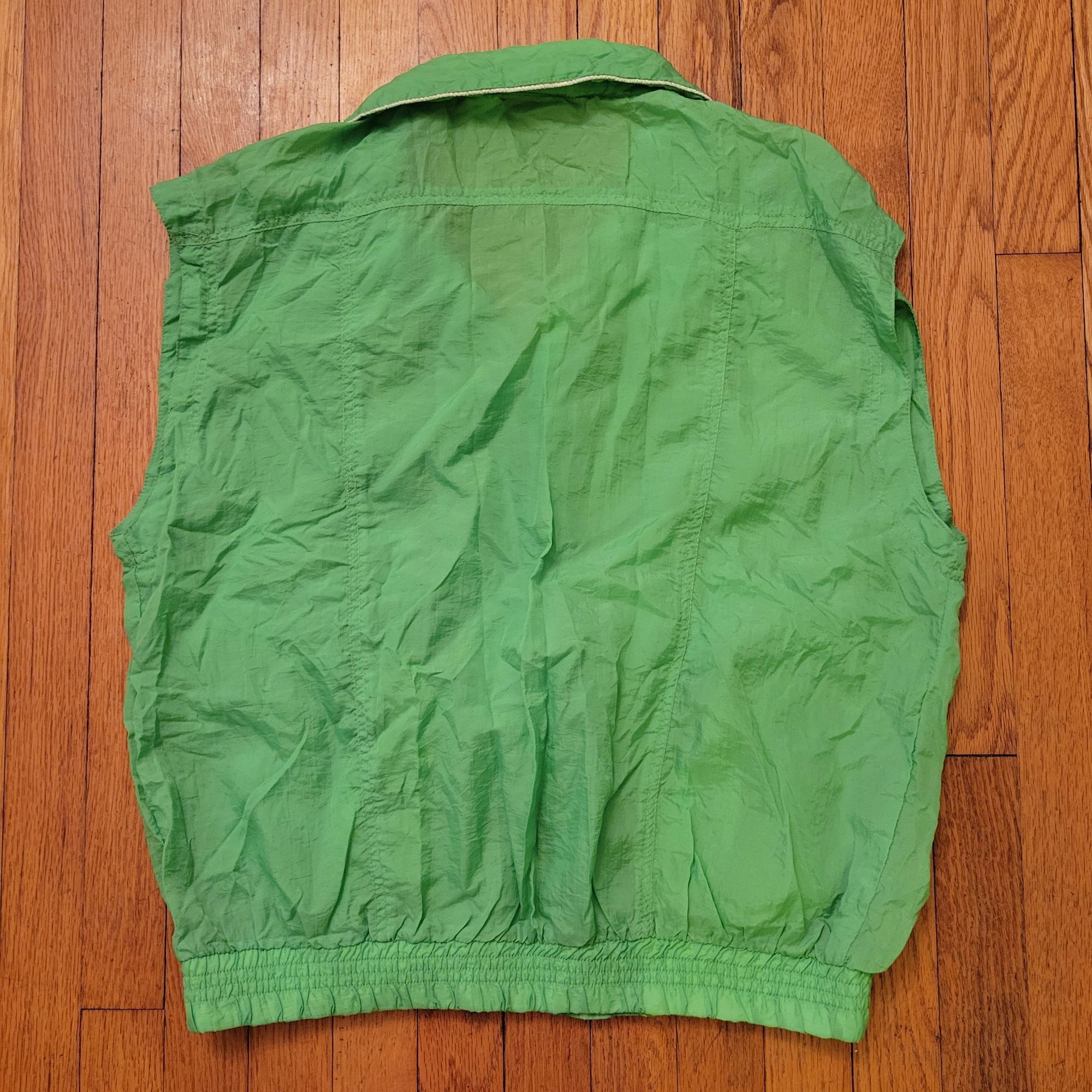 Vintage Vintage Carolina Bay L Green Nylon Sleeveless Zip Up Vest Po Size L / US 10 / IT 46 - 5 Thumbnail