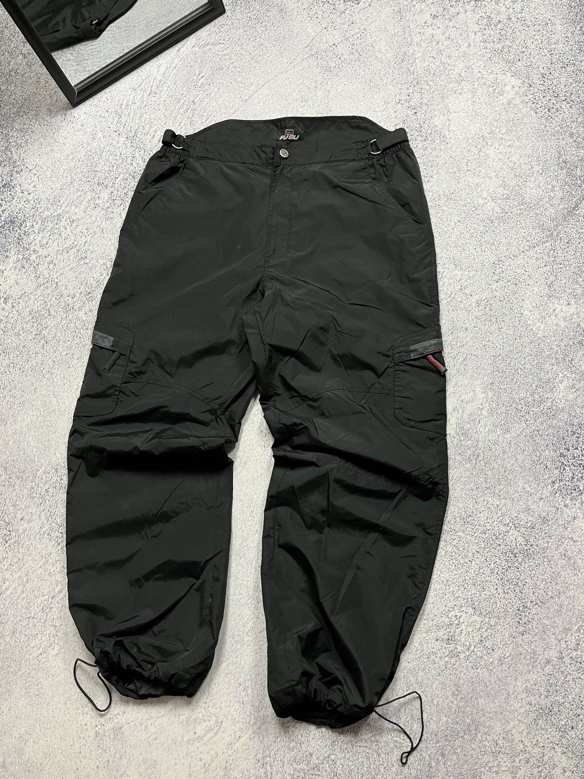 Fubu × Vintage Vintage Fubu Baggy Nylon Track Pants Y2K Joggers Rare Japan Size US 41 - 2 Thumbnail