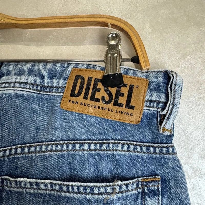 Diesel Men’s Diesel Denim Shorts Size L Vintage Blue Distressed Size US 32 / EU 48 - 4 Thumbnail