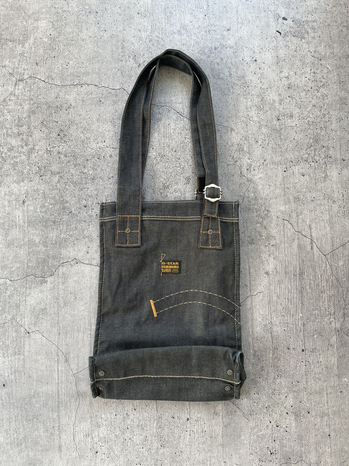Denime Vintage Crossbody Bag G-Star Raw Denim in Blue, Men's