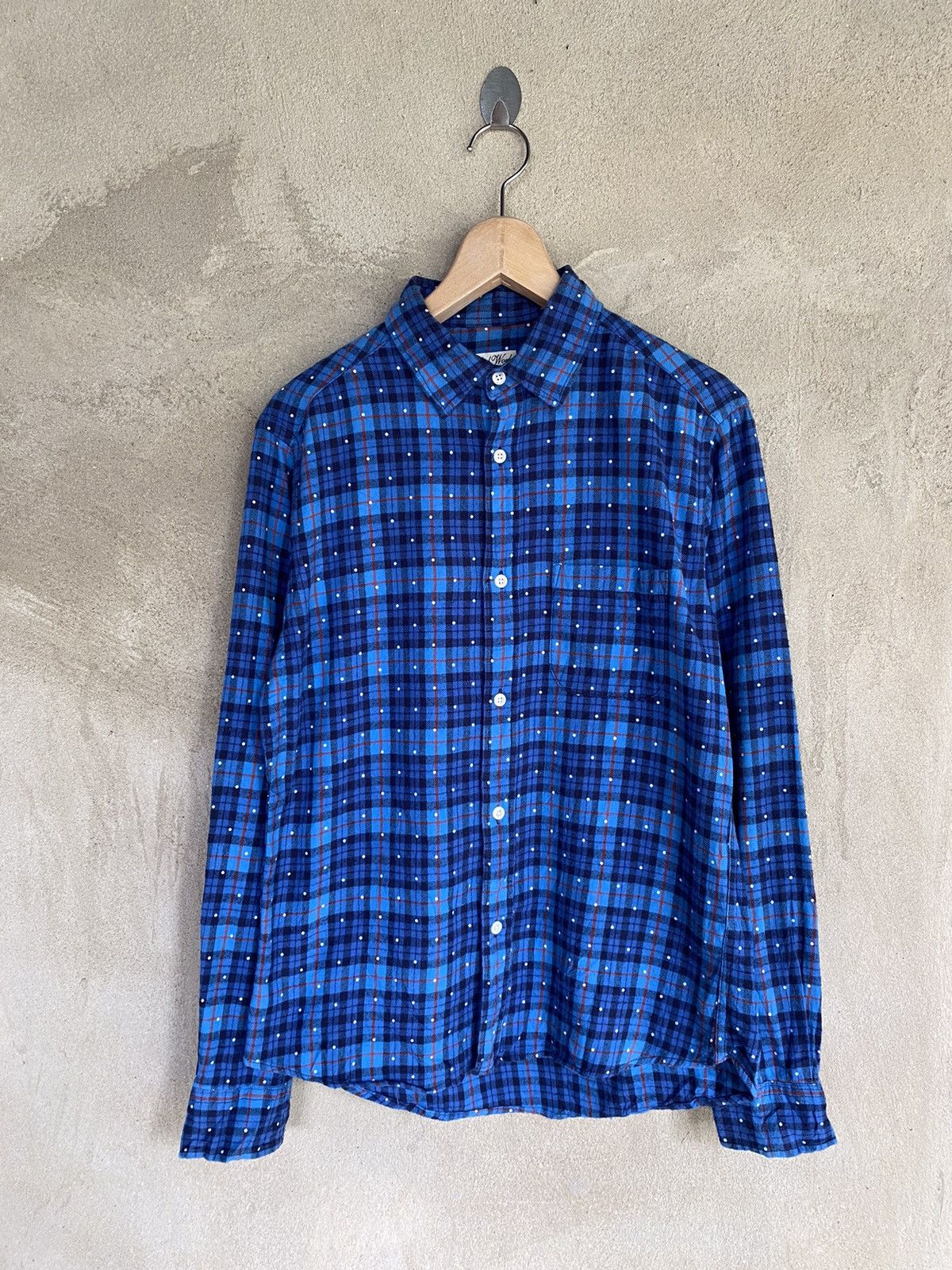 Global Work Japanese Brand Global Work Plaid Tartan Flannel Shirt Size US M / EU 48-50 / 2 - 2 Thumbnail