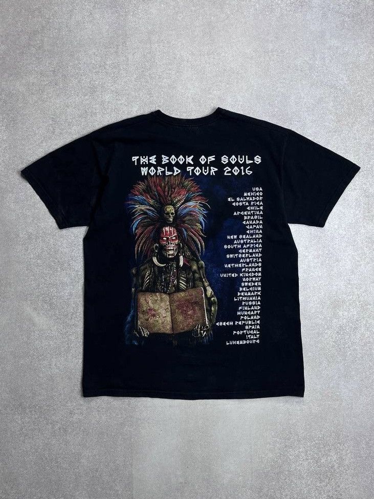 Iron Maiden × Vintage Vintage Iron Maiden The Book Of Souls World Tour L Size US L / EU 52-54 / 3 - 6 Thumbnail