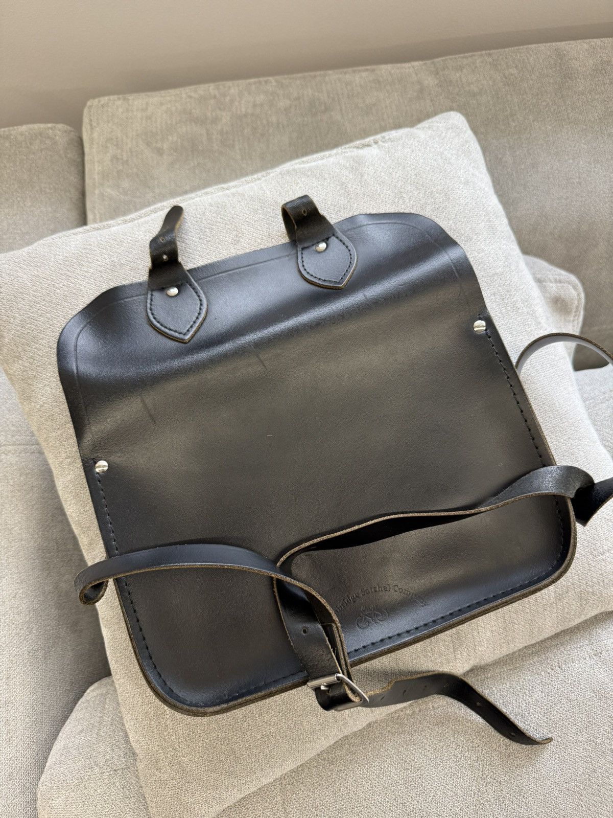 Cambridge Satchel Company The Cambridge Satchel Company Leather Black Bag Size ONE SIZE - 11 Thumbnail