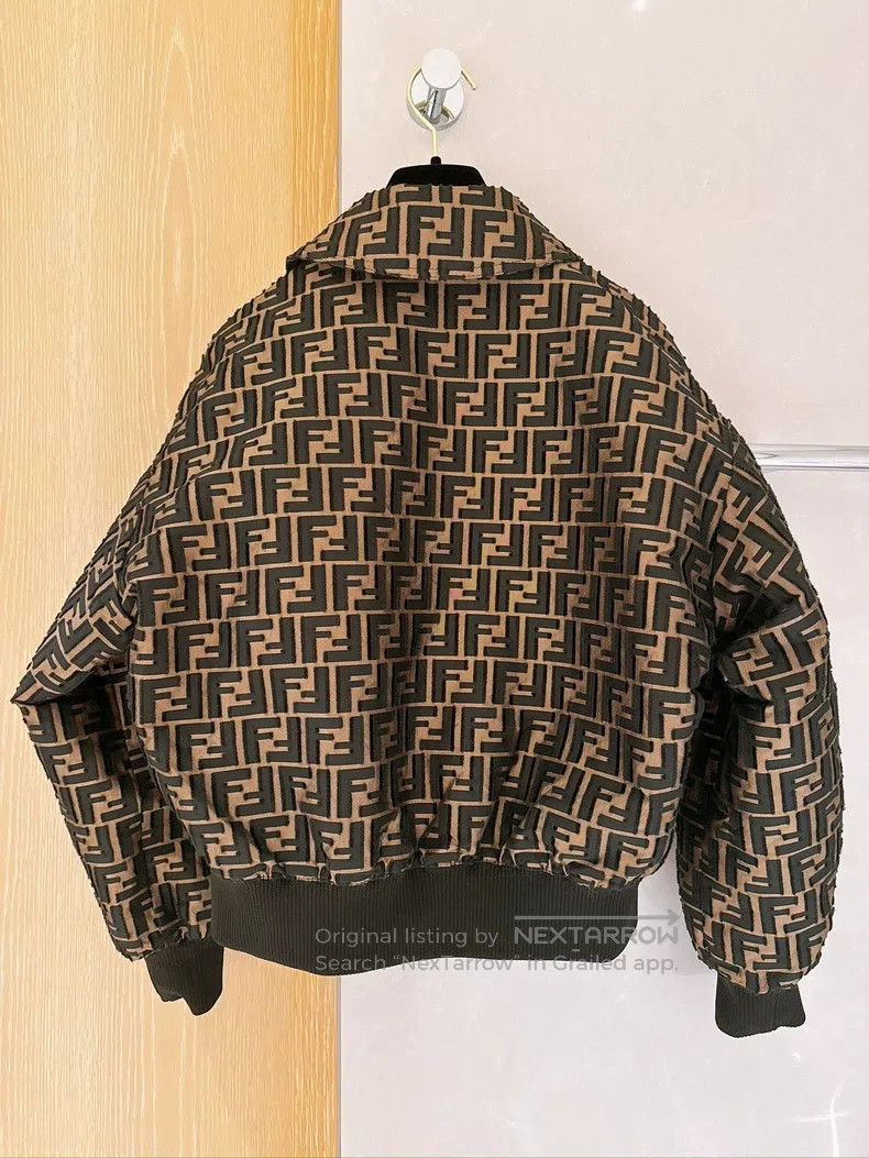 Fendi Fendi Double-Sided FF Full Logo Short Jacket 40 Size Monog Size XS / US 0-2 / IT 36-38 - 2 Thumbnail