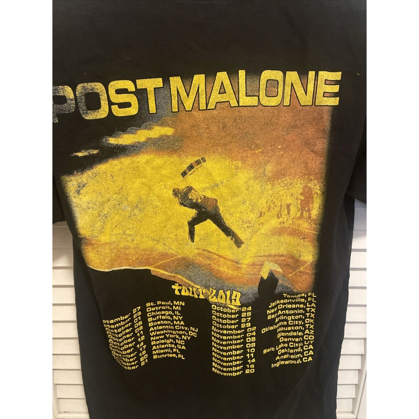 Fruit Of The Loom Men's Post Malone 2019 Summer In The City Double Sided Tour Size US S / EU 44-46 / 1 - 4 Thumbnail