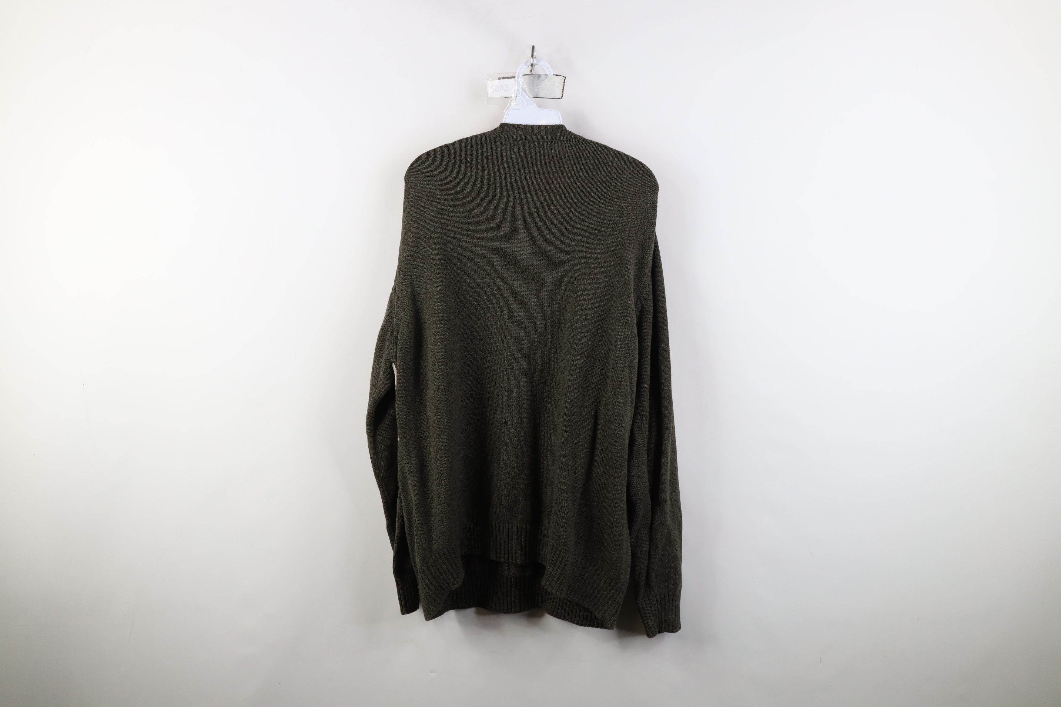 Vintage Vintage 90s Streetwear Ribbed Cable Knit Crewneck Sweater Size US XL / EU 56 / 4 - 7 Thumbnail