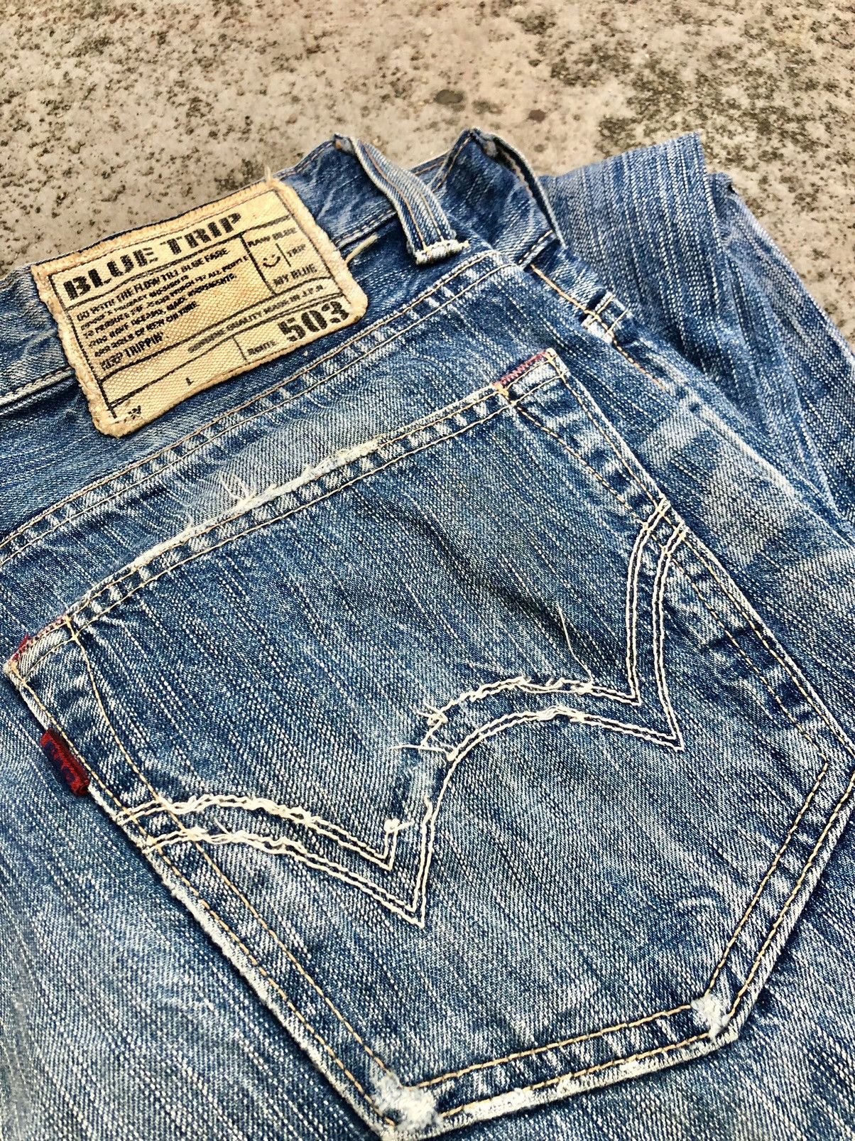 Edwin VINTAGE EDWIN 503 WASHED BLUE DENIM Size US 36 / EU 52 - 3 Thumbnail