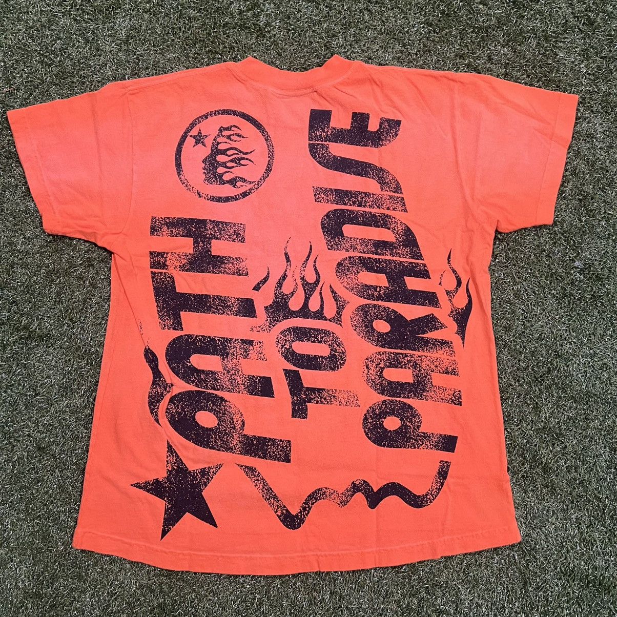 HELLSTAR Hellstar Orange Jesus Tee Size XS Size US XS / EU 42 / 0 - 4 Thumbnail