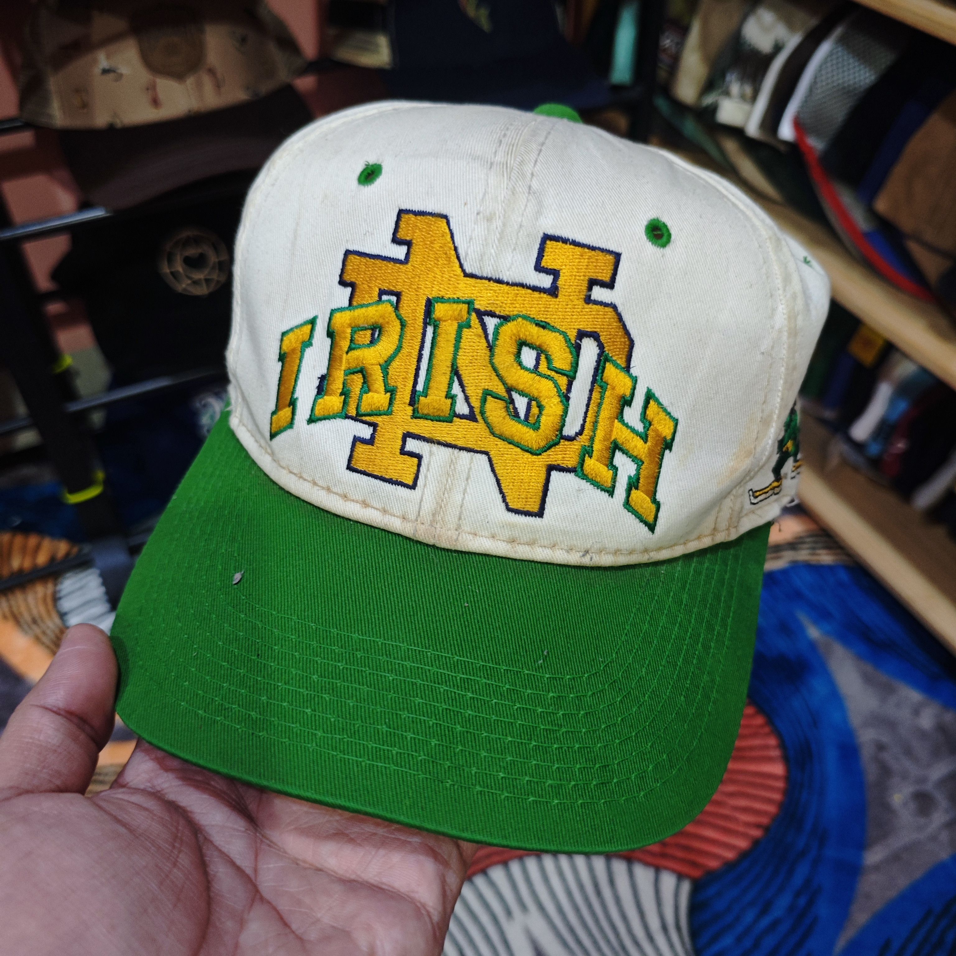 Vintage Notre Dame Irish University of Notre Dame Blockhead Size ONE SIZE - 1 Thumbnail