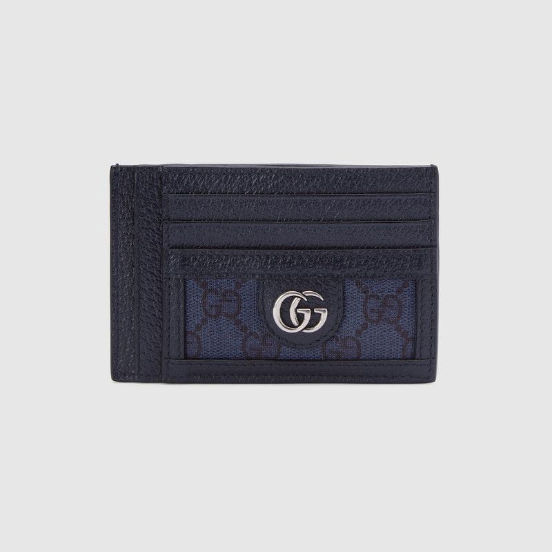 Gucci oc11z1225 Size: OS / Ophidia Card Case in Dark Blue Size ONE SIZE - 1 Thumbnail