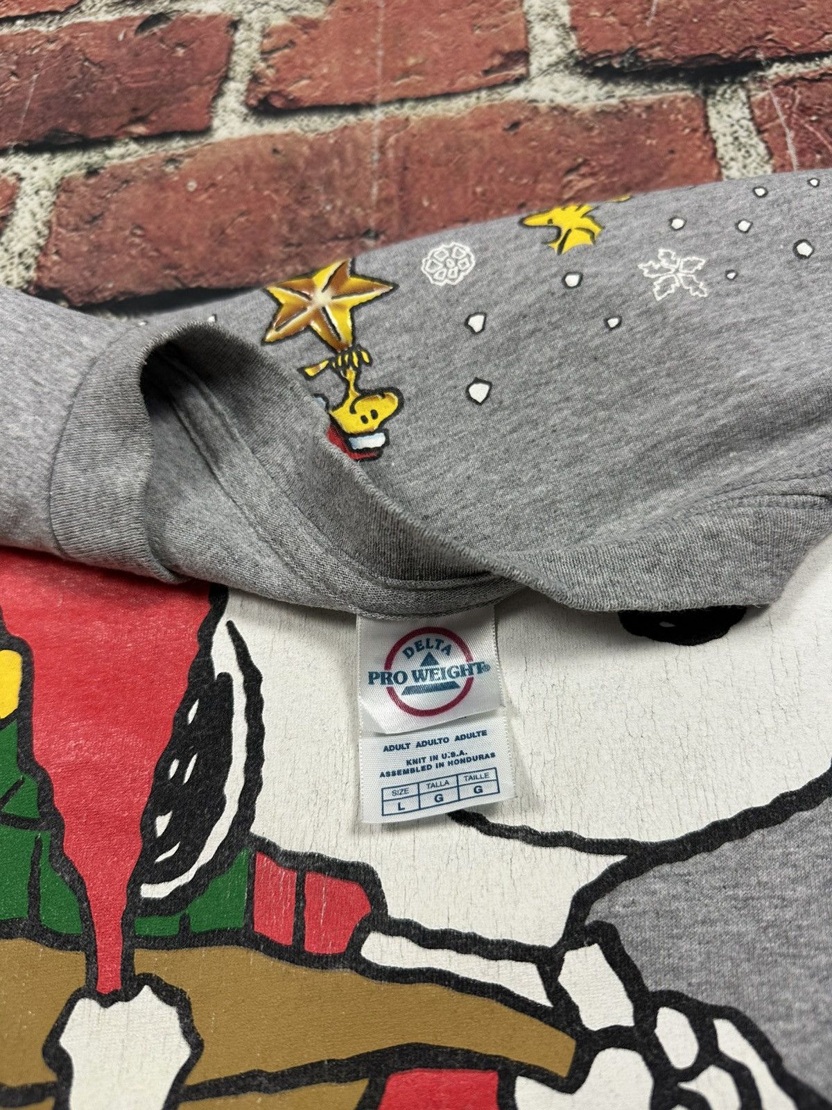Peanuts Vintage Peanuts Snoopy Woodstock X-Mas T Shirt Santa Cartoon Size US L / EU 52-54 / 3 - 10 Thumbnail