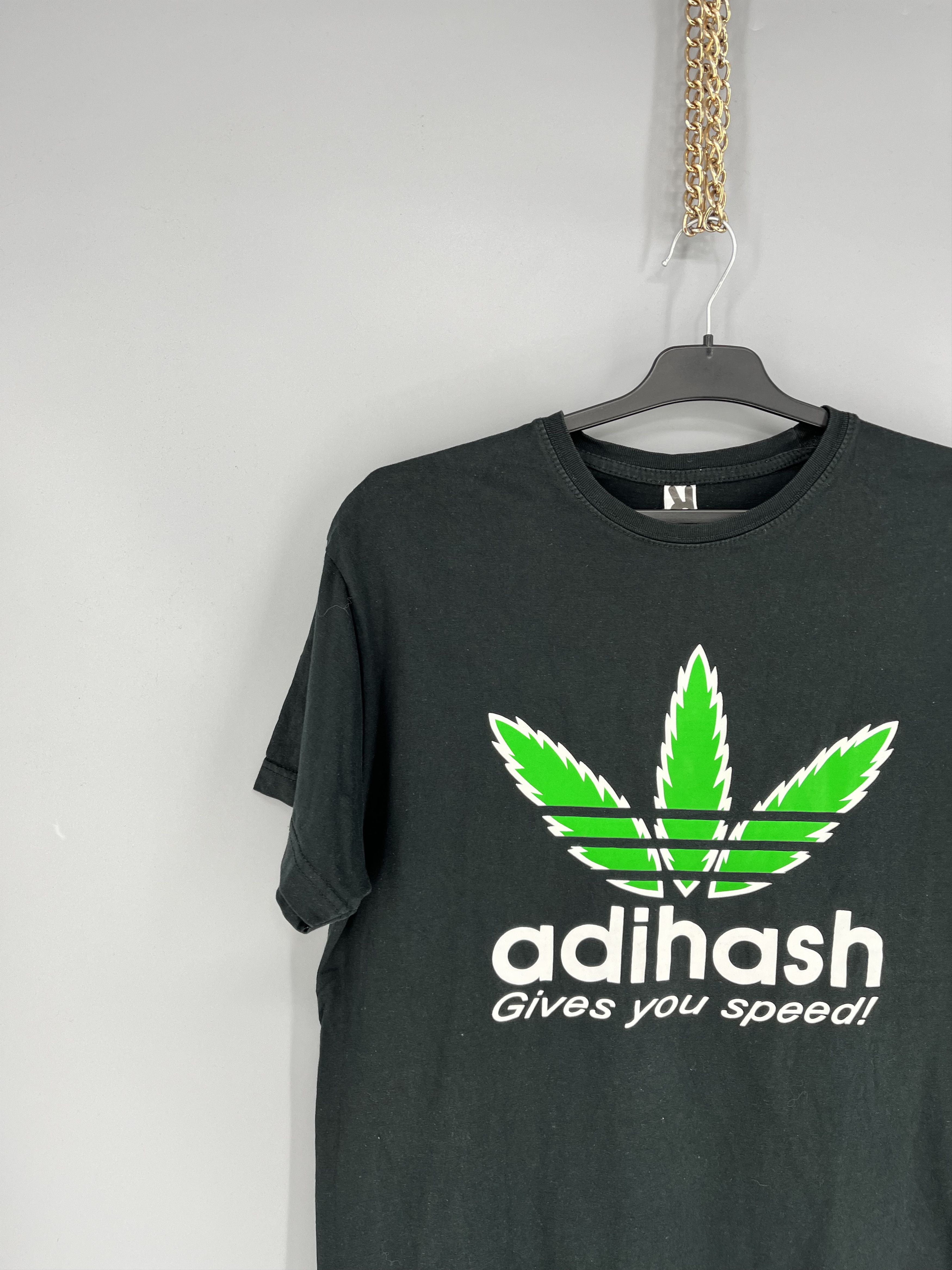 Vintage Vintage Y2K Adihash Gives You Speed Single Stitch T-shirt Size US L / EU 52-54 / 3 - 4 Thumbnail