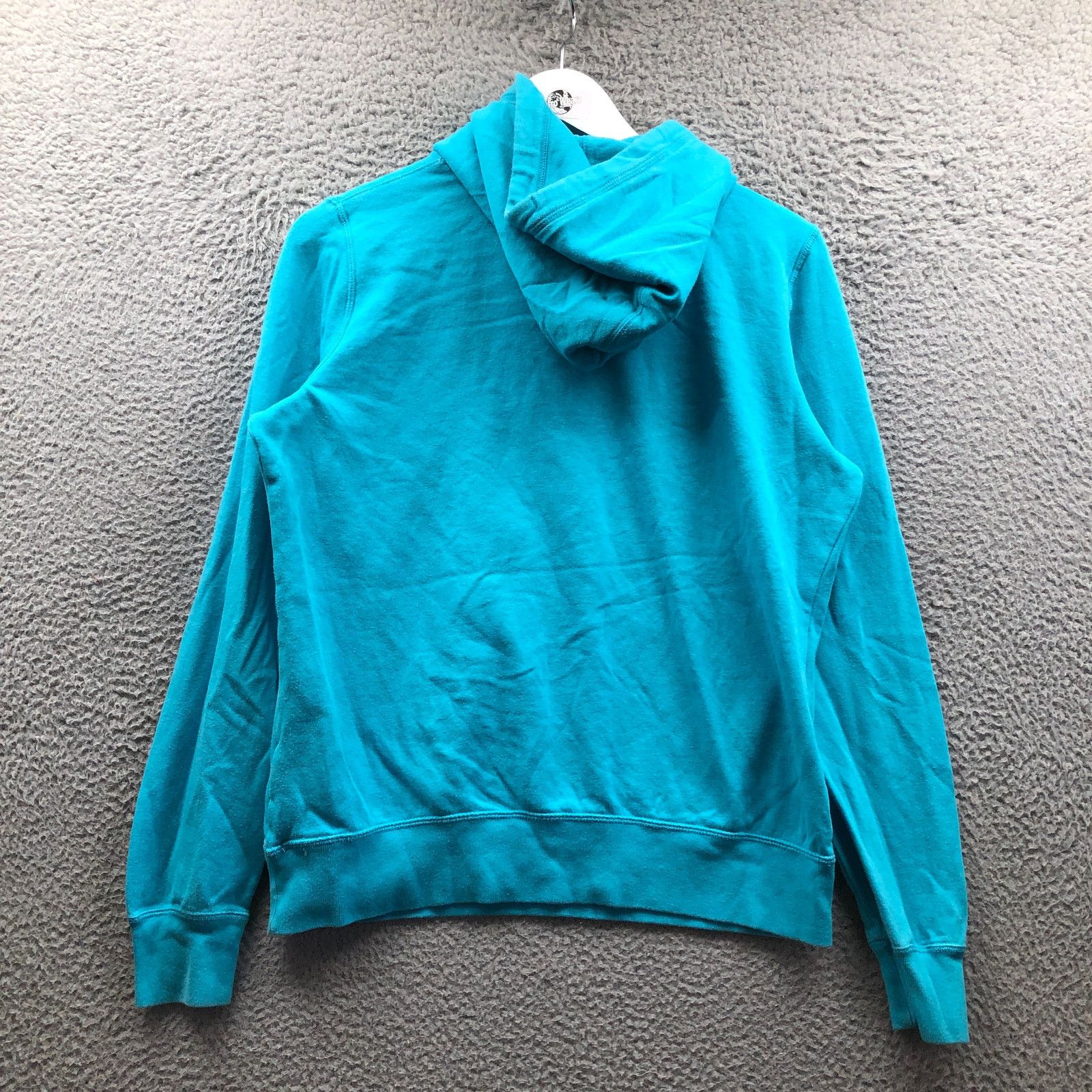 Nike Nike Solo Swoosh Fleece Hoodie Sweatshirt Womens Large Aqua Size L / US 10 / IT 46 - 5 Thumbnail