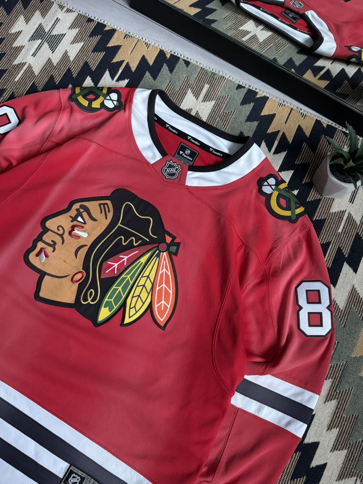 NFL Vintage NFL Chicago Blackhawks Patric Kane #88 Jersey Size US L / EU 52-54 / 3 - 6 Thumbnail