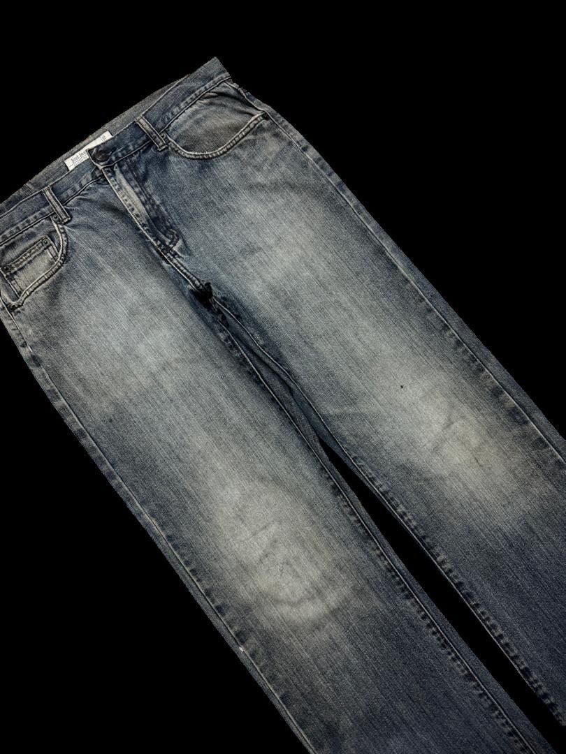 Japanese Brand THRASHED Japanese Straight Leg Rusty Mudwash Distressed Size US 32 / EU 48 - 6 Thumbnail