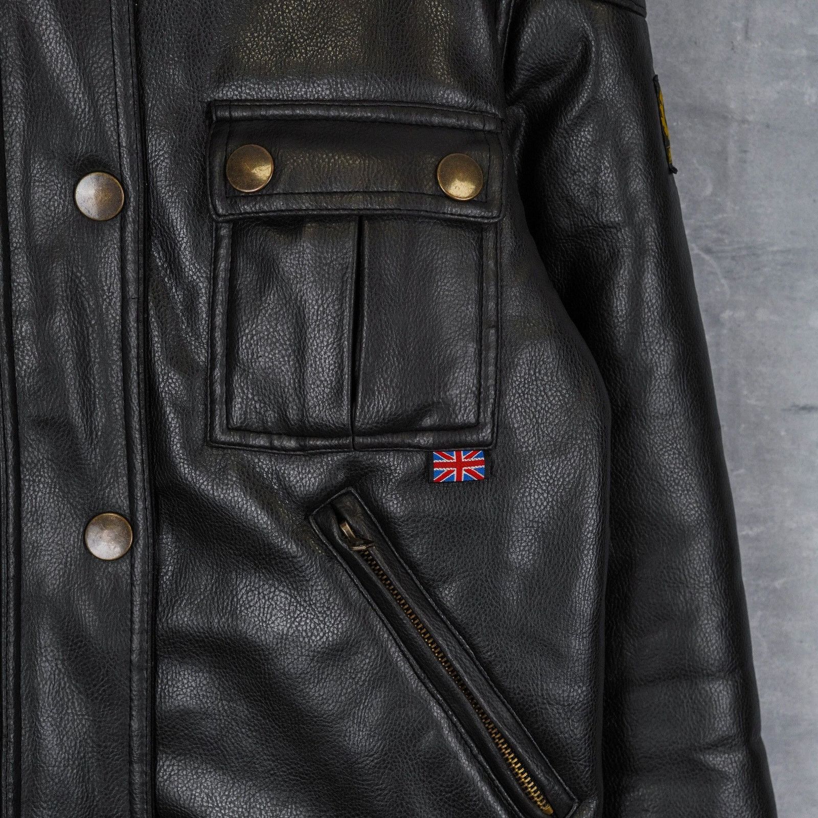 Belstaff Vintage belstaff black leather patch logo womens moto jacket Size S / US 4 / IT 40 - 10 Thumbnail