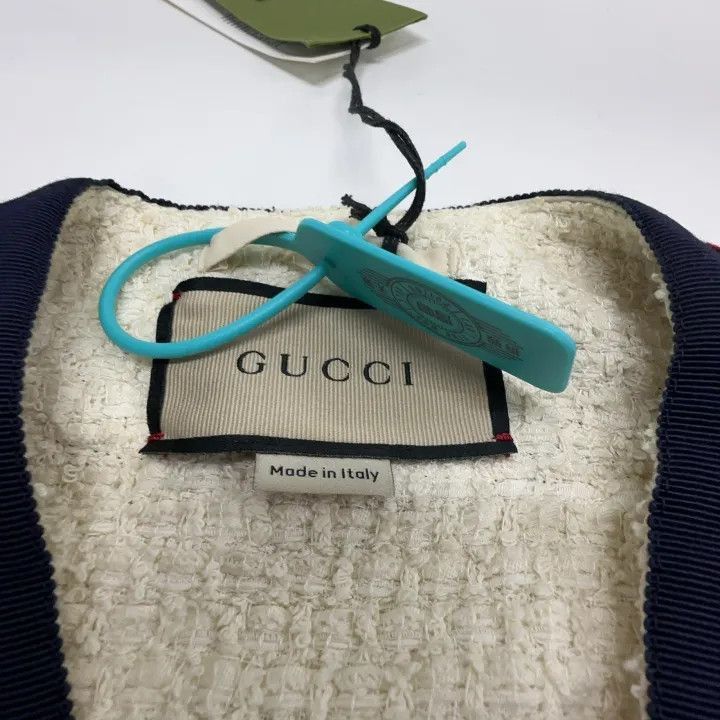 Gucci Gucci Color-Blocked Tweed Jacket for Women-2507 Size XXS / US 00 / IT 34 - 2 Thumbnail