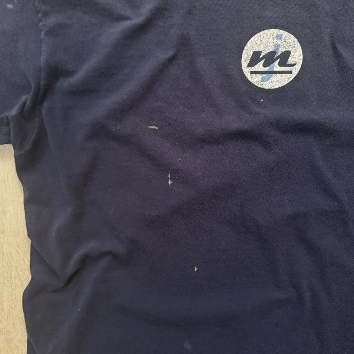 Nike × Stussy Vintage 90s Made In USA Blue Jordan Nike Graphic Tee XL Size US L / EU 52-54 / 3 - 15 Thumbnail