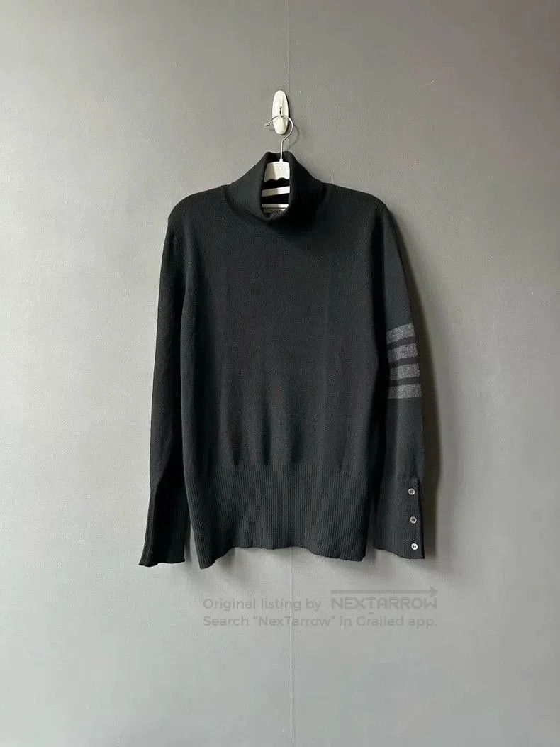 Thom Browne Thom Browne Black Limited Turtleneck Cashmere Sweater. Size US S / EU 44-46 / 1 - 1 Thumbnail