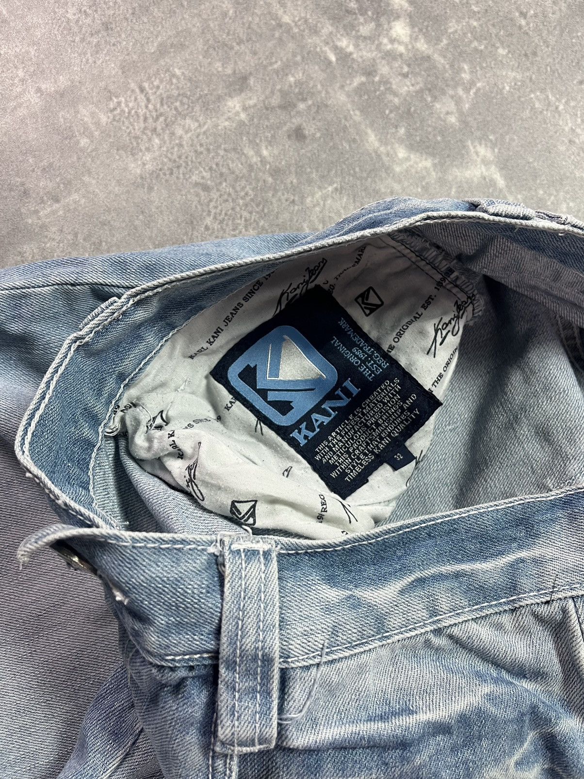 Karl Kani Karl Kani Big K Logo Pockets Baggy Denim Shorts Jorts Size US 32 / EU 48 - 8 Thumbnail