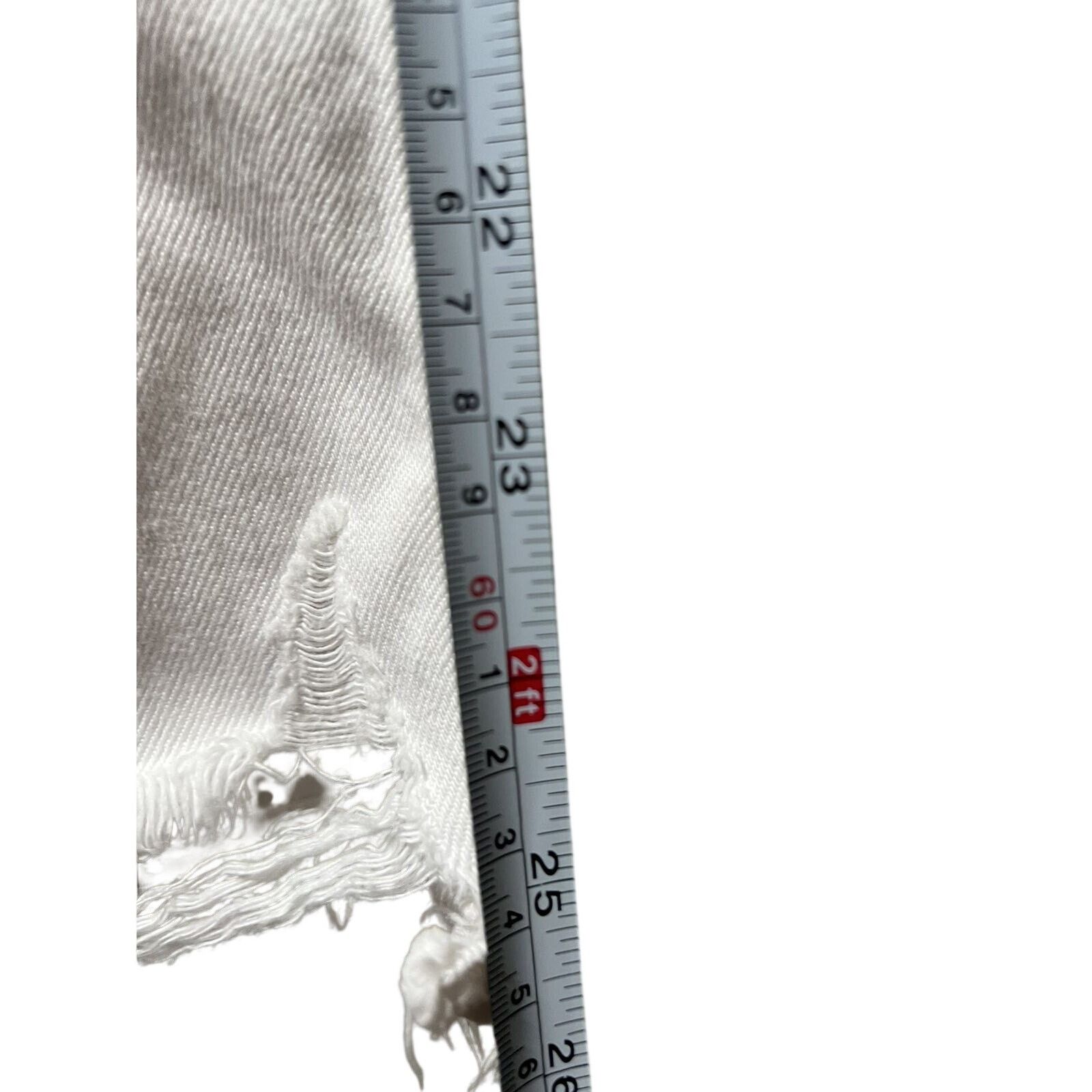 Frame FRAME Women The Cotton Jeans White Size 30 A003088 Size 30" / US 8 / IT 44 - 6 Thumbnail