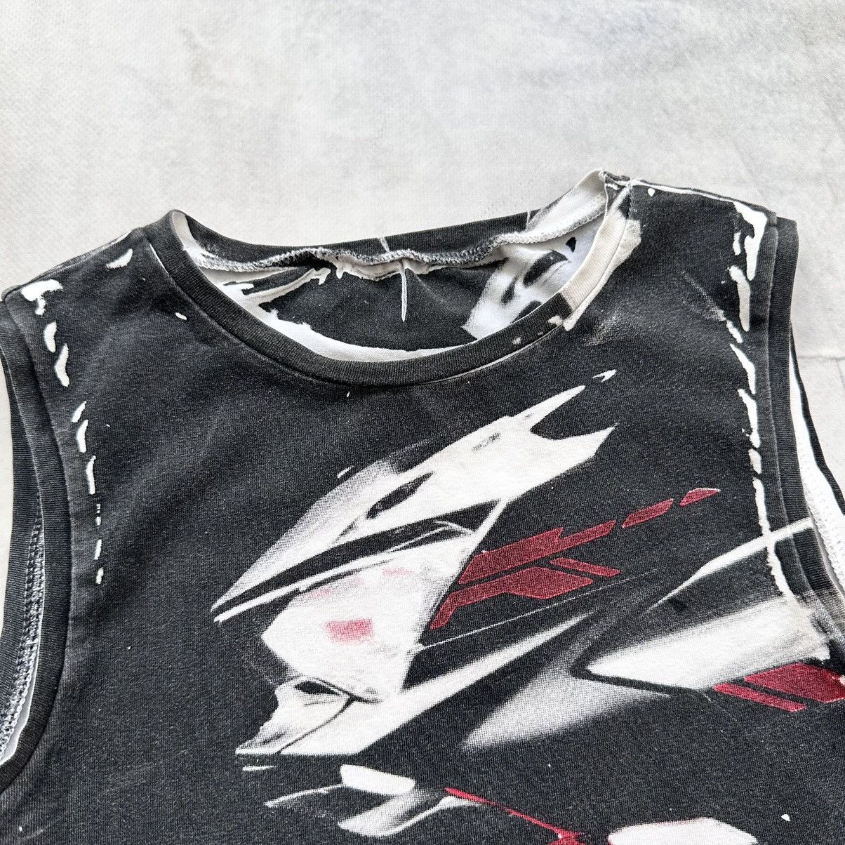 Hysteric Glamour × Undercover 00s Punk Abstract Hysteric Glamour Vibe Tank Top Tripp NYC Size XS / US 0-2 / IT 36-38 - 5 Thumbnail
