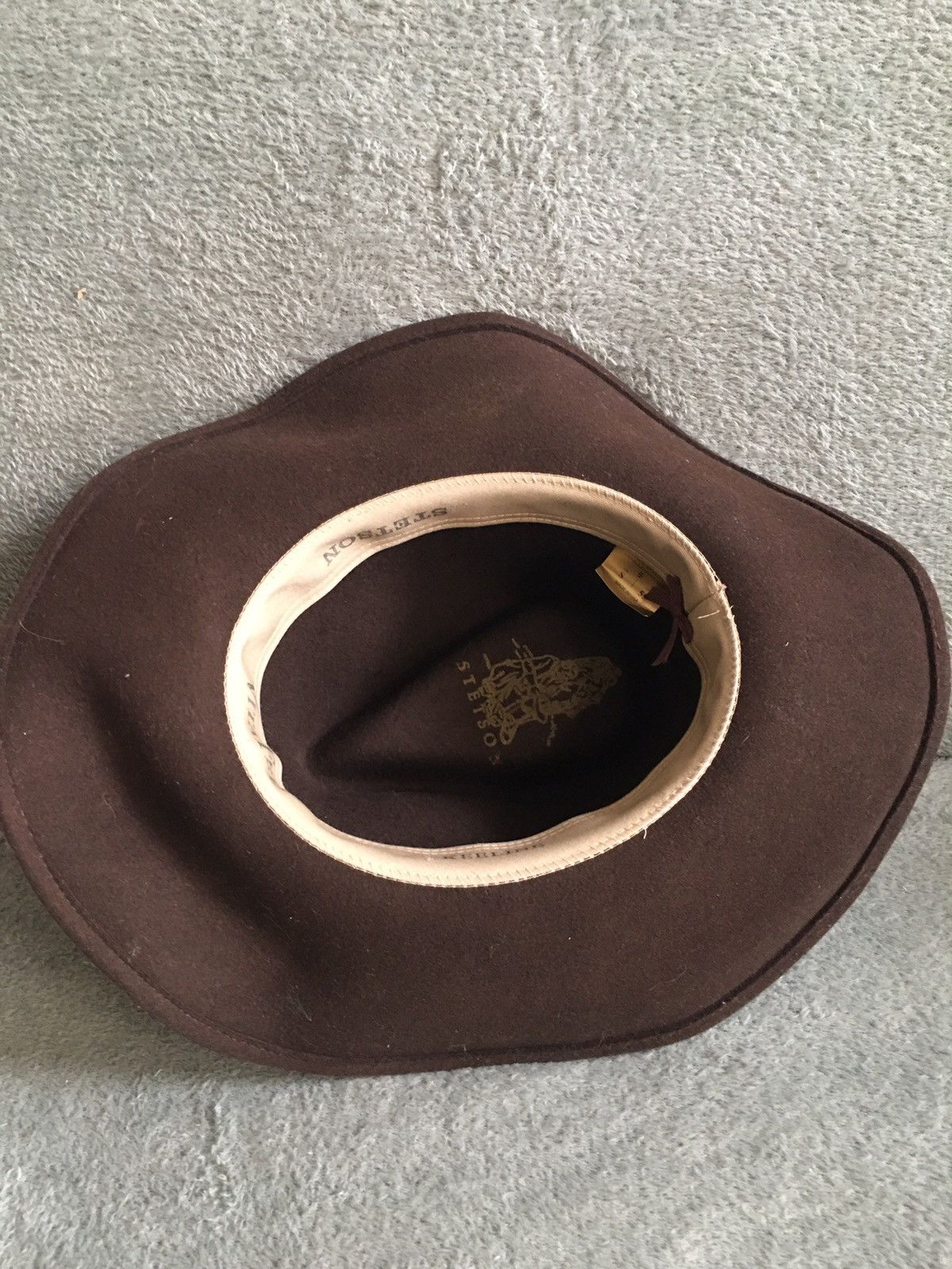 Stetson Stetson Vintage Keeline Brown Wool Cowboy Hat Size S/55 cm Size ONE SIZE - 9 Thumbnail