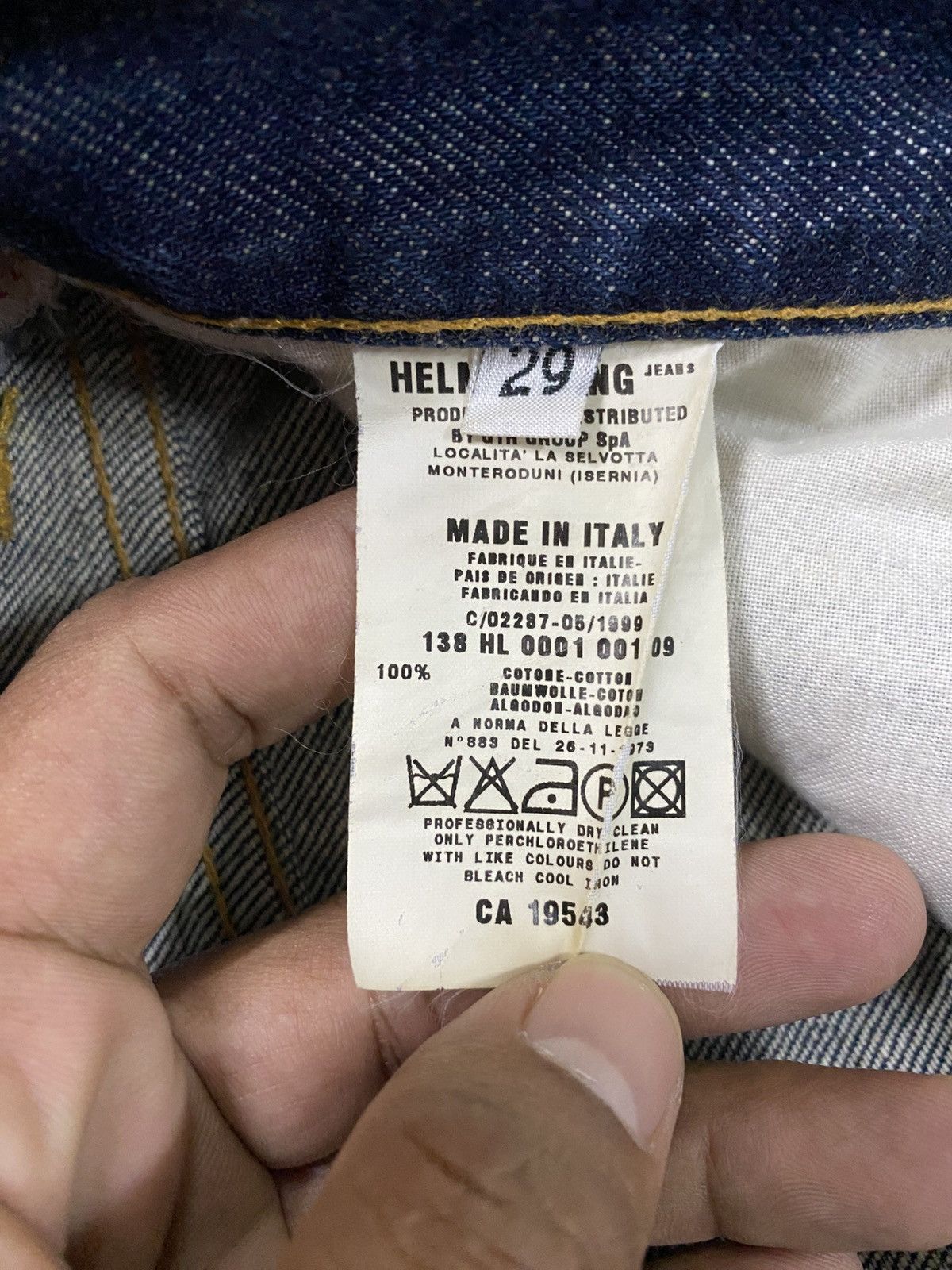 Helmut Lang Helmut Lang Jeans Made in Italy 29x32 @298 Size US 29 - 7 Thumbnail