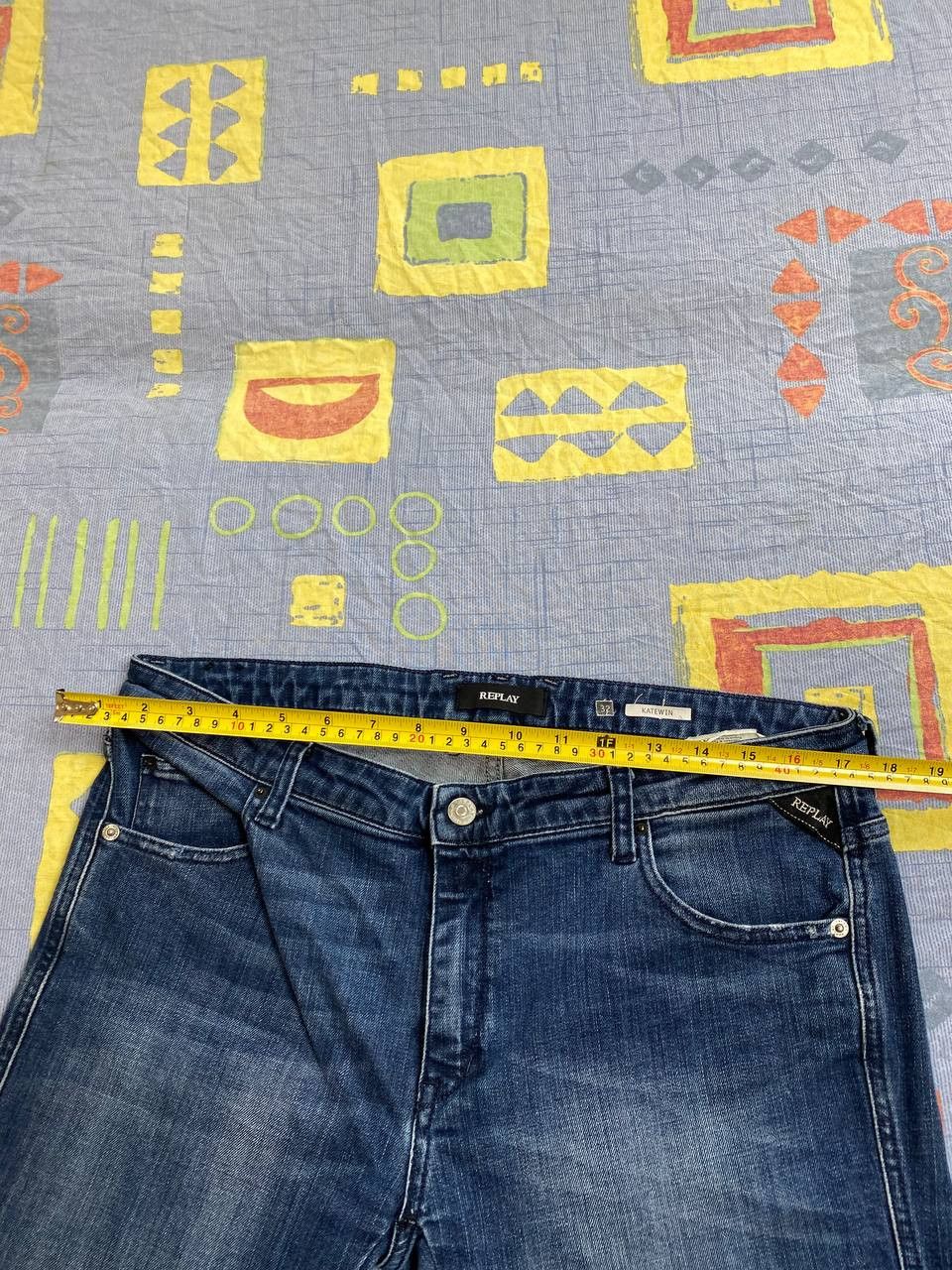 Replay × Vintage Replay Men`s Vintage Denim Jeans Y2K Size US 32 / EU 48 - 17 Thumbnail