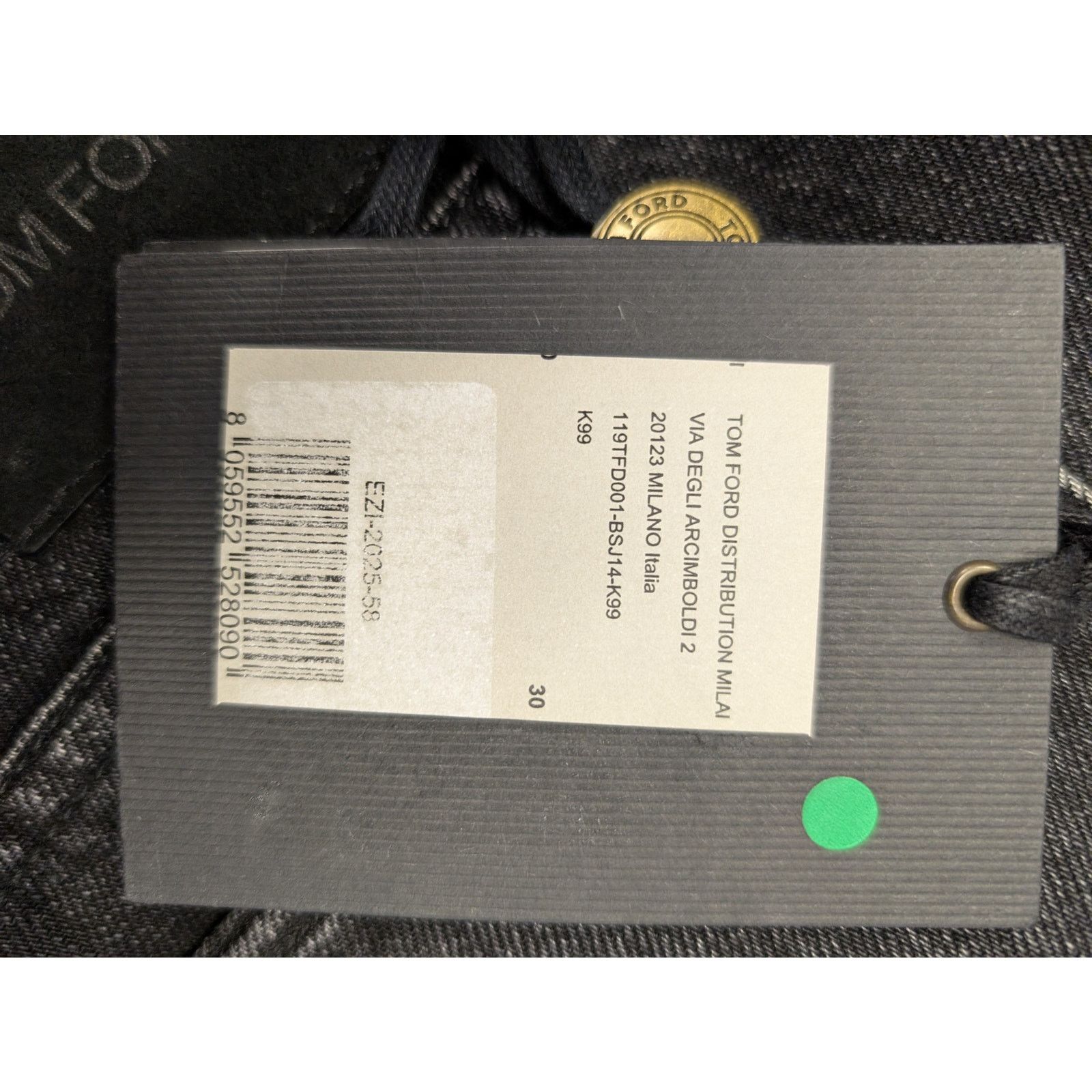 Tom Ford o1rshd1 Slim Denim Jeans in Black Size US 30 / EU 46 - 17 Thumbnail