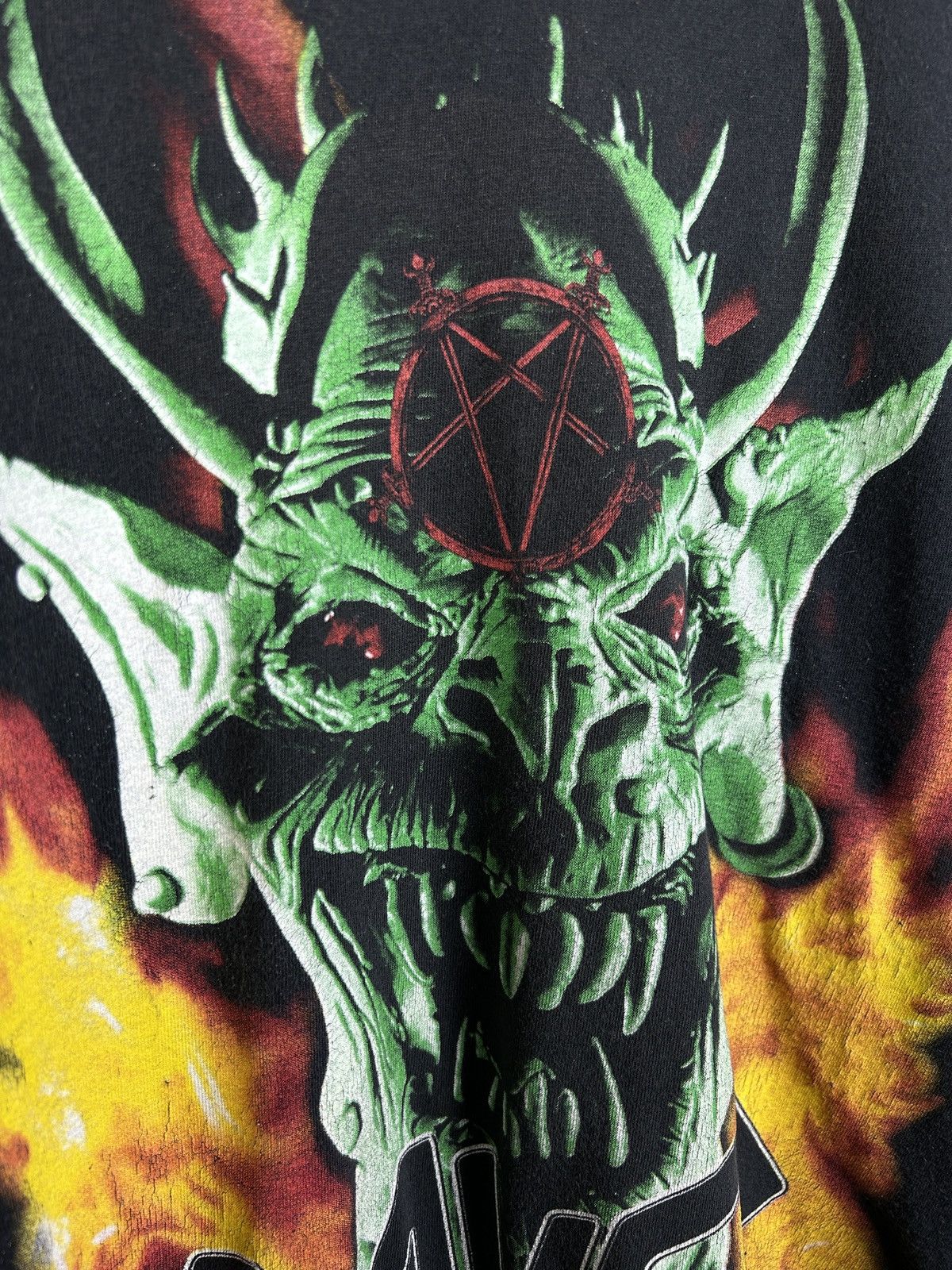Band Tees 90s Vintage Slayer Root Of All Evil Single Stitch T-Shirt Size US L / EU 52-54 / 3 - 3 Thumbnail