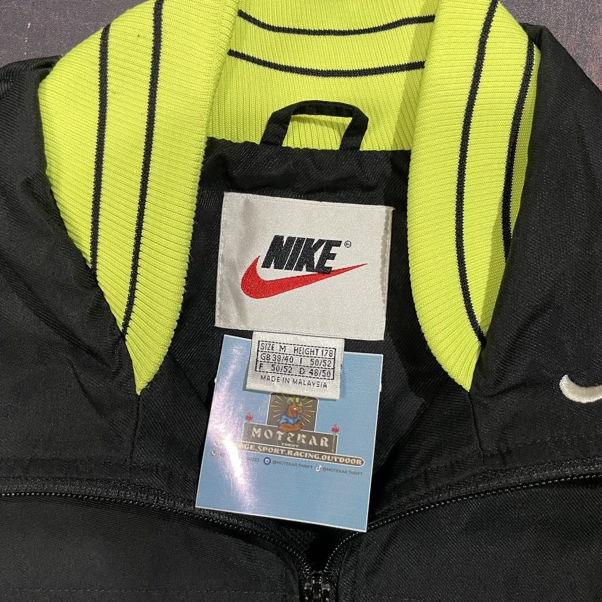 Nike × Vintage Vintage 90s Windbreaker Big Logo Size US XL / EU 56 / 4 - 7 Thumbnail