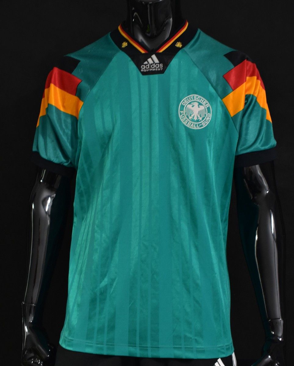 Adidas 1992-94 adidas Germany Away Shirt (SIZE M adults) Size US M / EU 48-50 / 2 - 1 Thumbnail