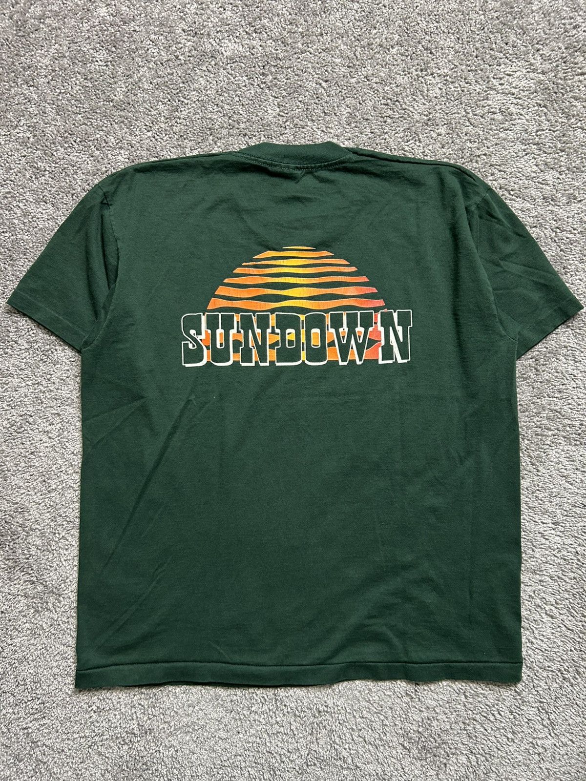Fruit Of The Loom × Vintage Vintage 90s Fruit of the Loom Best Sundown Tee Single USA Size US XL / EU 56 / 4 - 1 Thumbnail