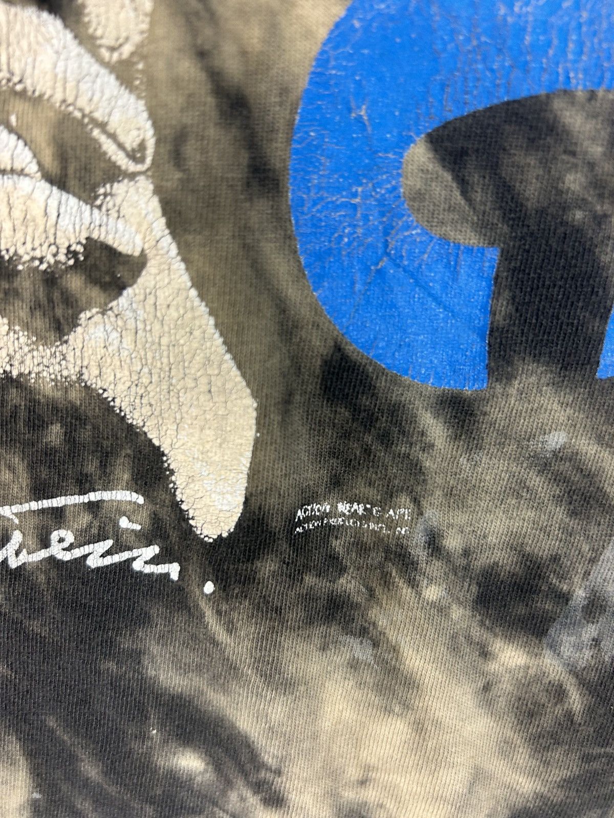 Vintage Vintage 90s Albert Einstein, Big Print Photo Acid Wash Tee Size US L / EU 52-54 / 3 - 4 Thumbnail