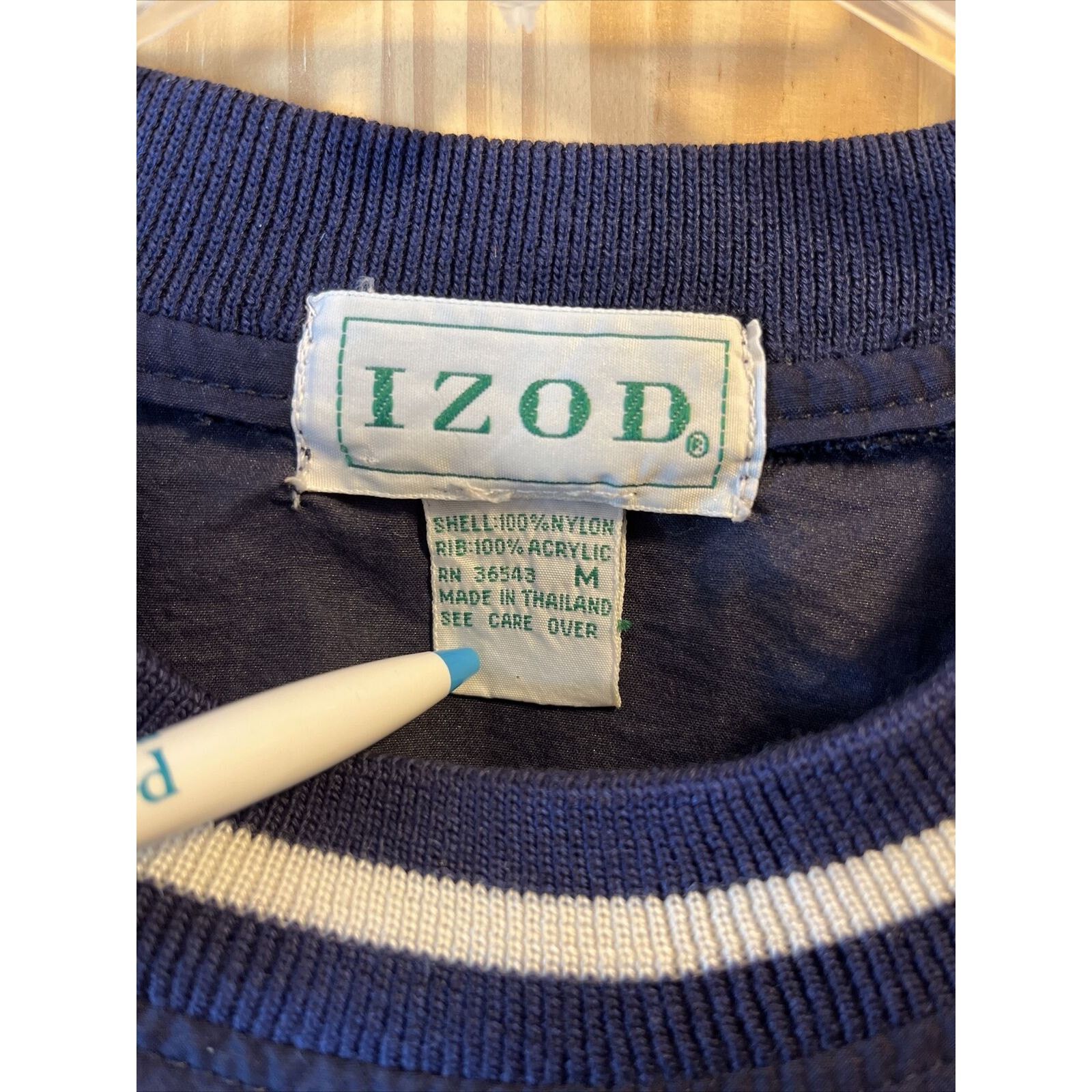 Izod Izod Sport VTG Men’s M Navy Blue Orange Pullover Sweatshirt Size US M / EU 48-50 / 2 - 2 Thumbnail