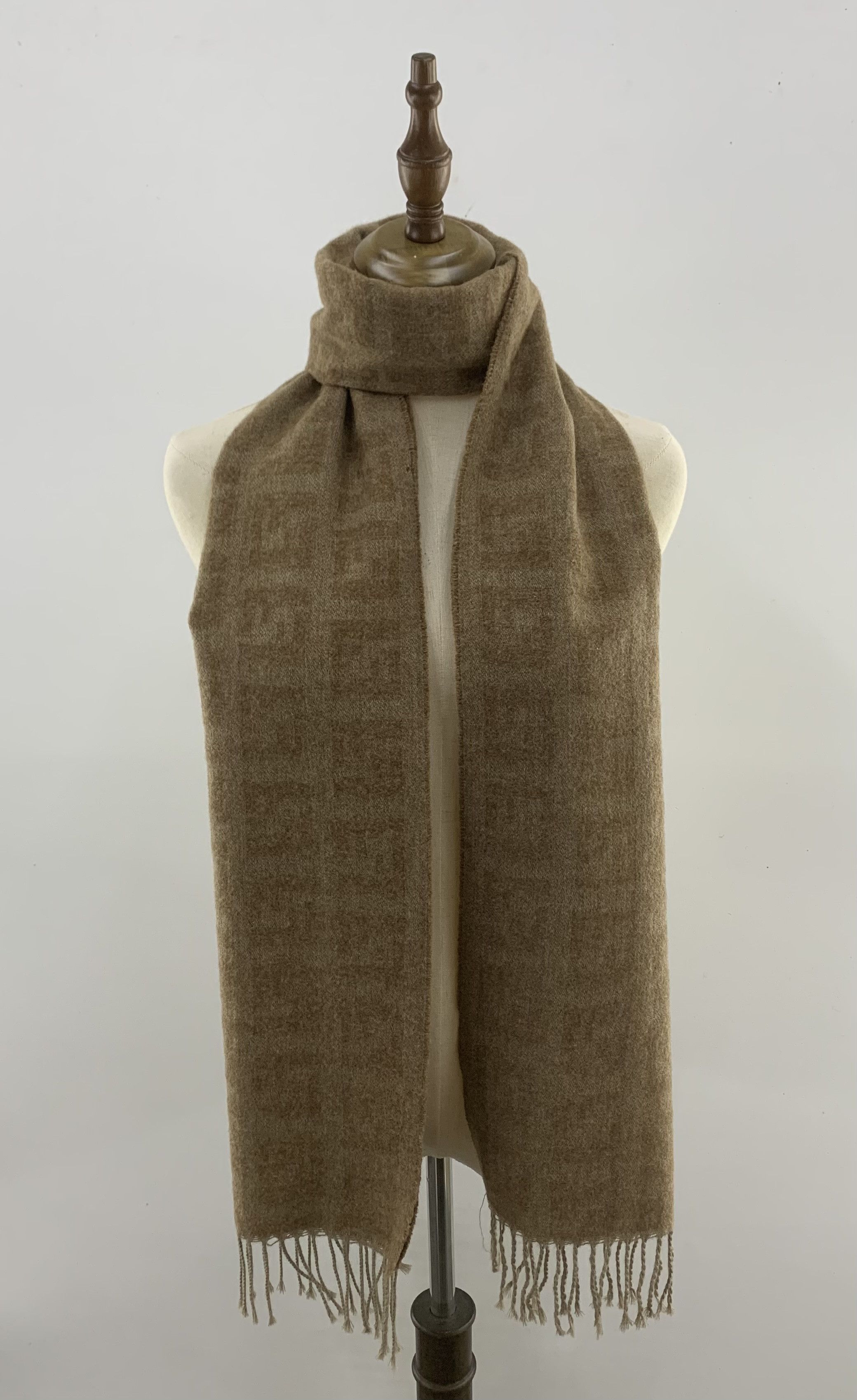 Vintage Fendi Scarf Wool Muffler Neck Wrap BL3173