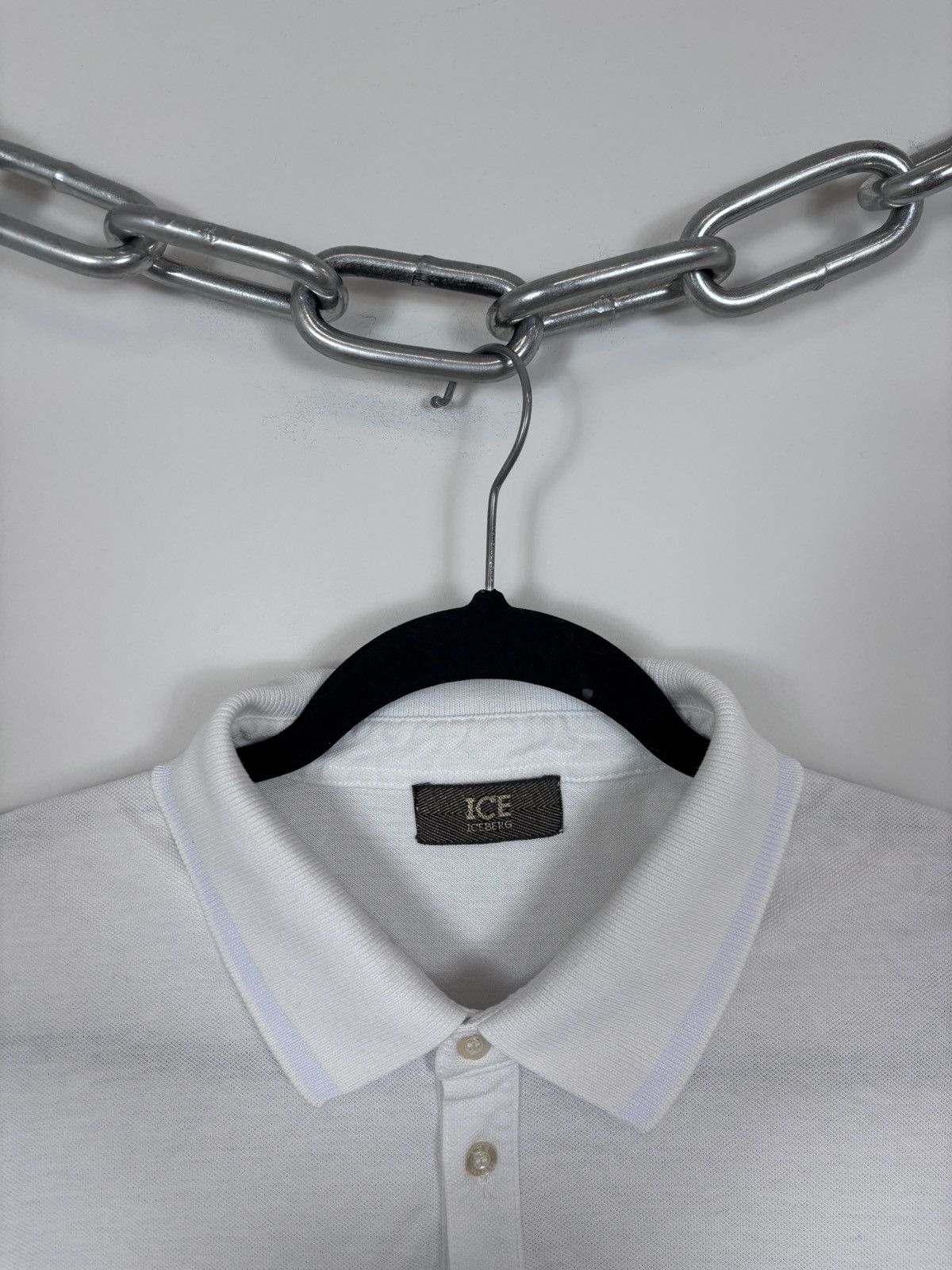 Iceberg Ice Iceberg International Flags White Big Logo Polo Shirt Size US M / EU 48-50 / 2 - 5 Thumbnail