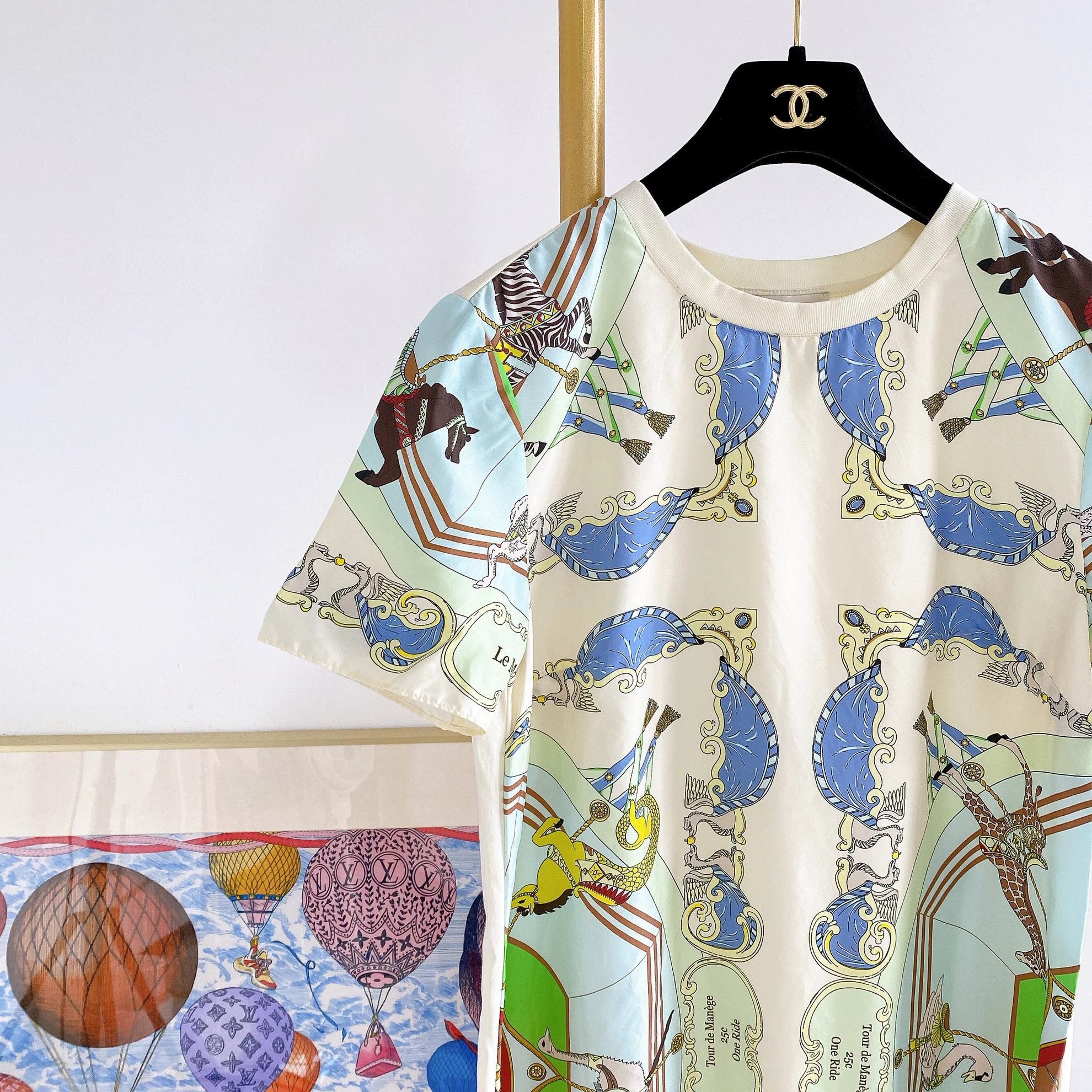 Tory Burch Tory Burch Printed Long Shirt Dresses S Size XS / US 0-2 / IT 36-38 - 3 Thumbnail