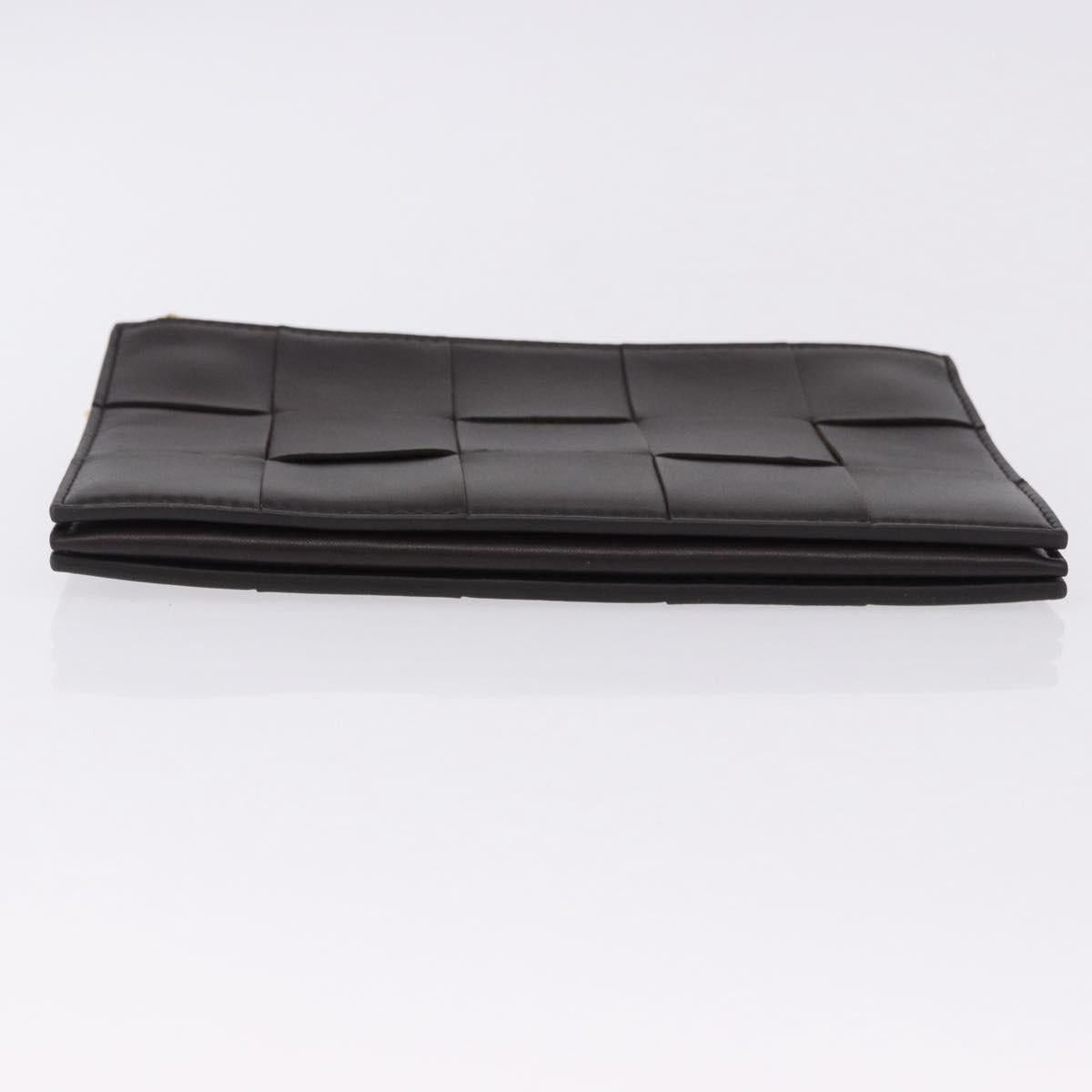 Bottega Veneta BOTTEGA VENETA MAXI INTRECCIATO Clutch Bag Leather Dark Size ONE SIZE - 7 Thumbnail