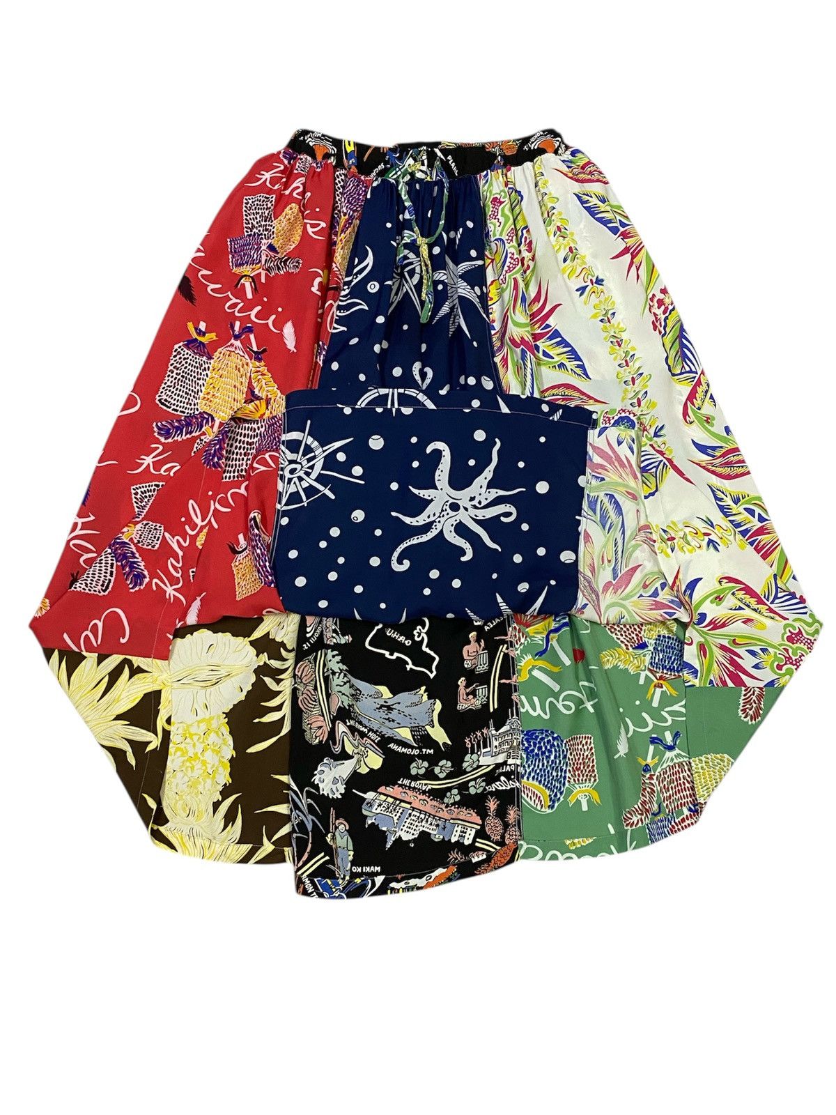 Sun Surf Sun Surf X Beams Rayon Hawaiian Midi Skirt Size 30" / US 8 / IT 44 - 6 Thumbnail