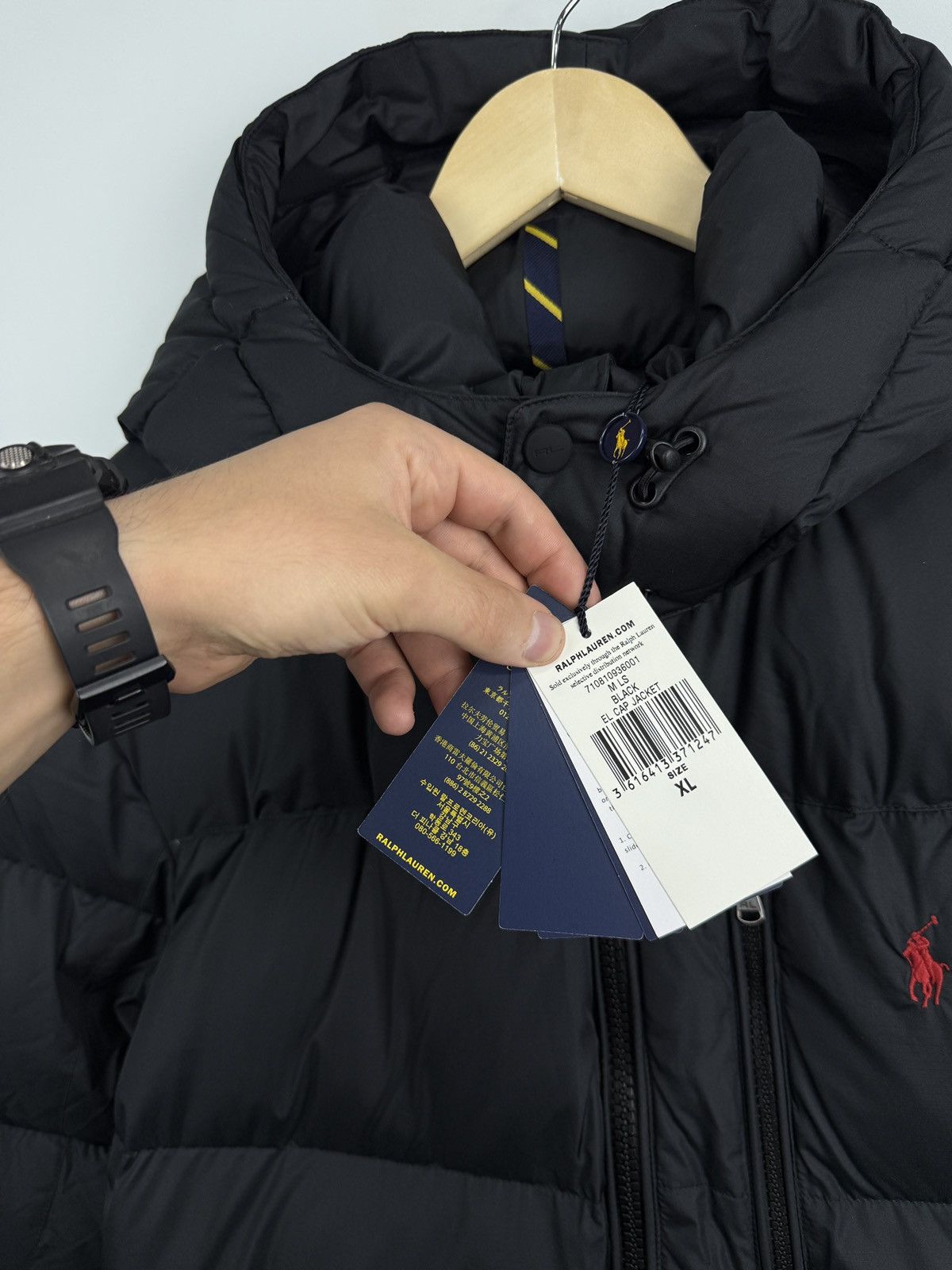 Polo Ralph Lauren 🇺🇸❗️NEW Ralph Lauren Hooded Down Puffer Black El Cap Jacket Size US XL / EU 56 / 4 - 11 Thumbnail