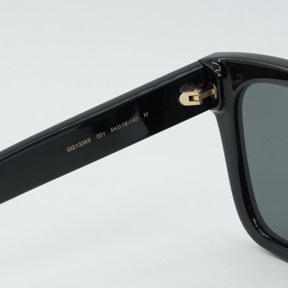 Gucci Gucci GG1338S 001 Sunglasses Black Square Frame, Smoke Size ONE SIZE - 7 Thumbnail