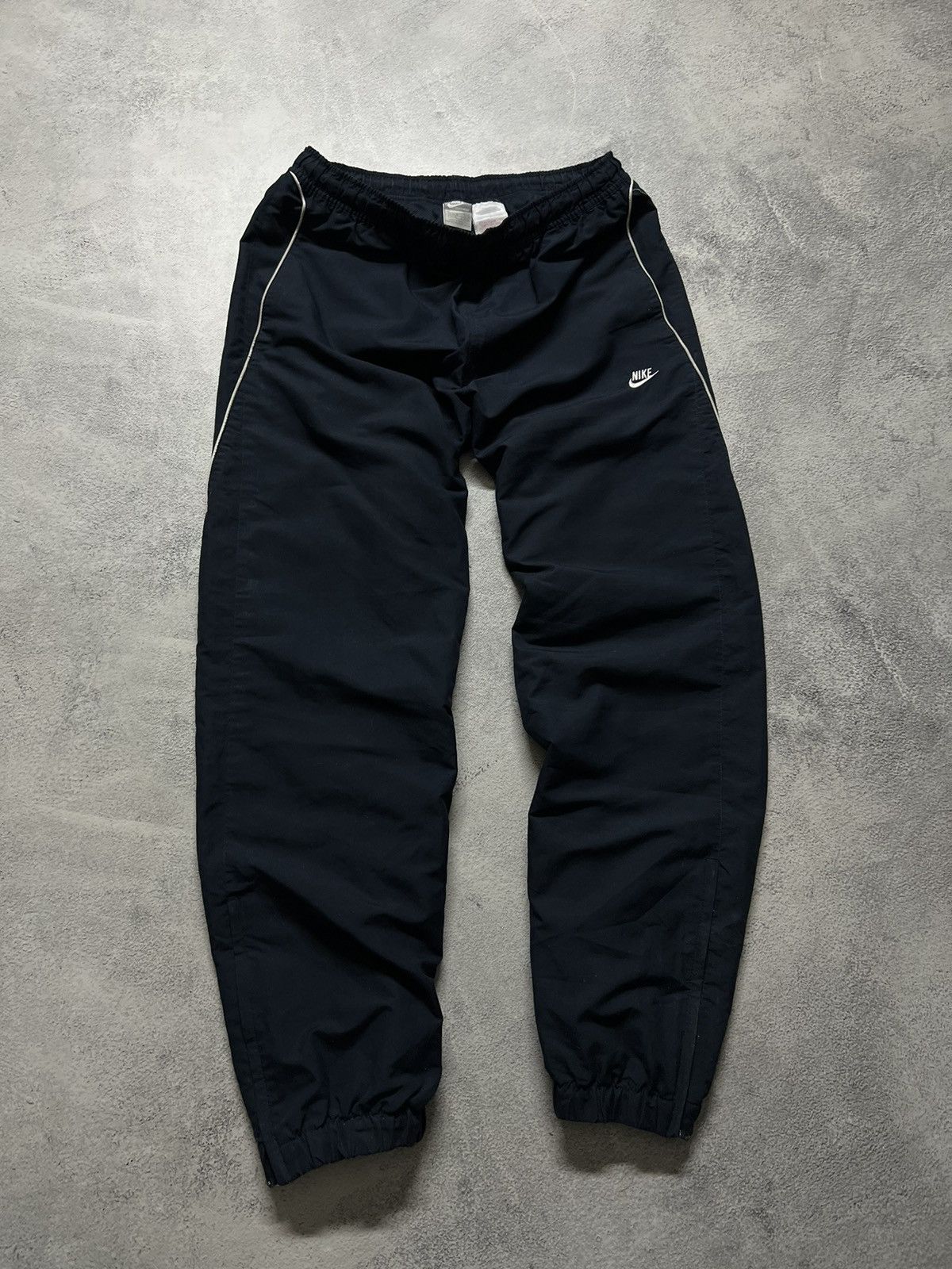 Vintage Vintage Y2K Nike Nylon Mini Swoosh Drill Pants 00’s Size US 34 / EU 50 - 2 Thumbnail