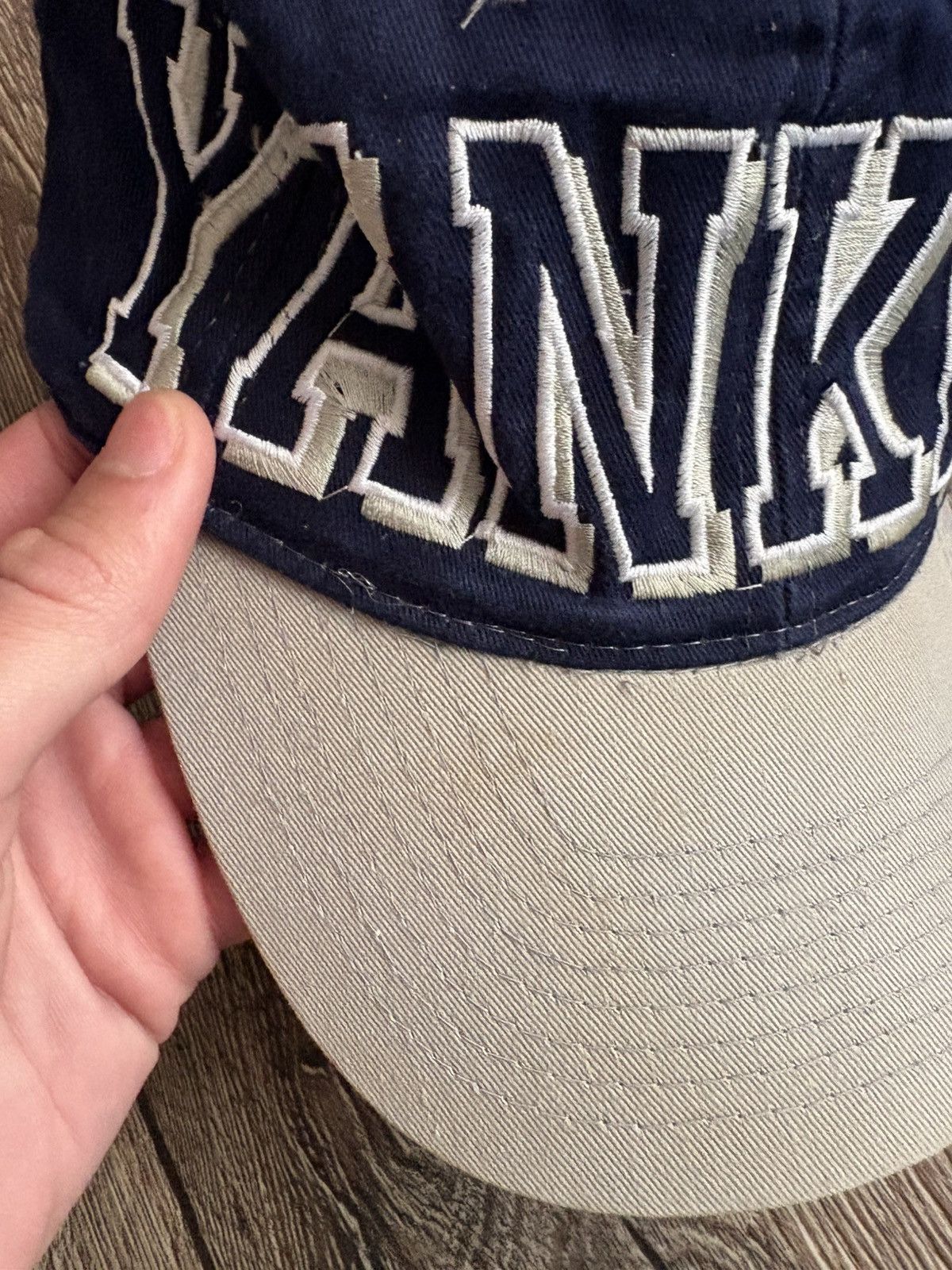 MLB × New York Yankees × Vintage Vintage 90s New York Yankees Embroider Logo Baseball Cap Hat Size ONE SIZE - 2 Thumbnail